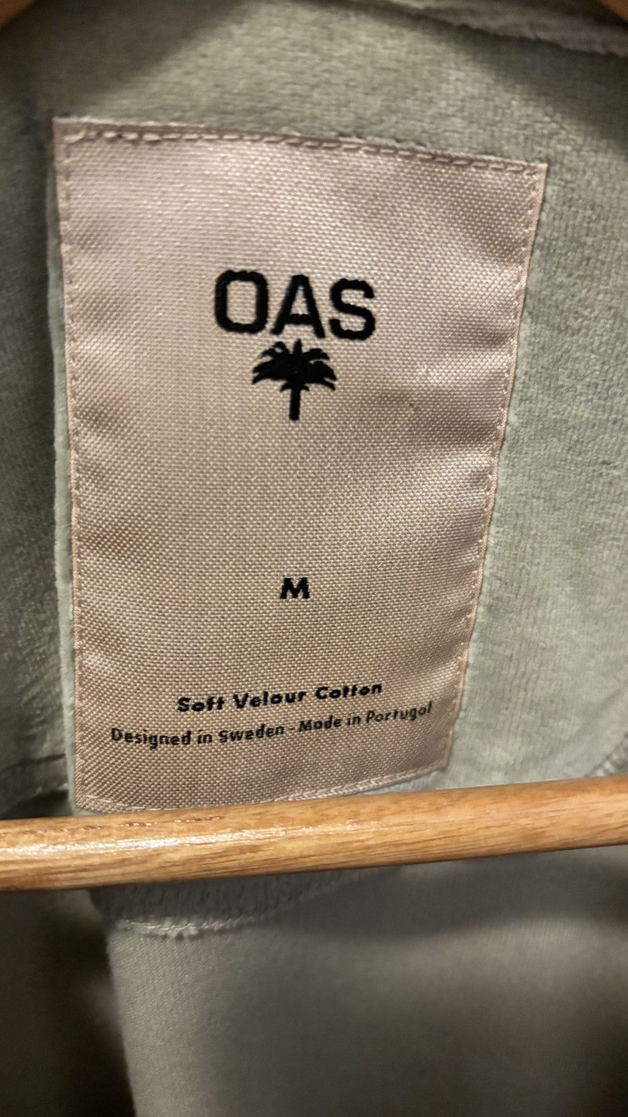 OAS OAS Velour Long-Sleeve Polo Short Green Size US M / EU 48-50 / 2 - 7 Thumbnail