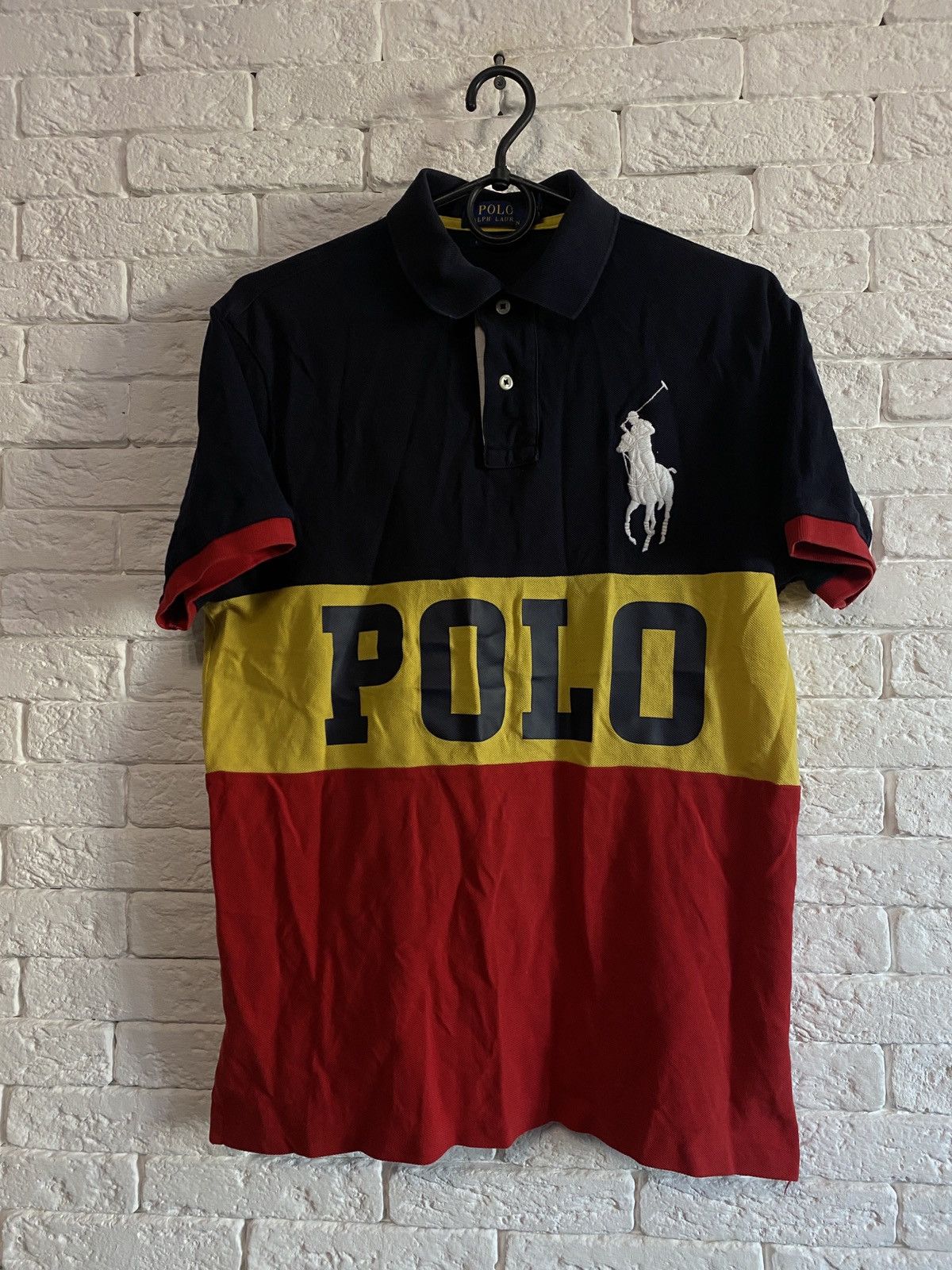 Pre-owned Polo Ralph Lauren X Rrl Ralph Lauren Polo Ralph Laurent Big Pony Polo Chief Keef In Black