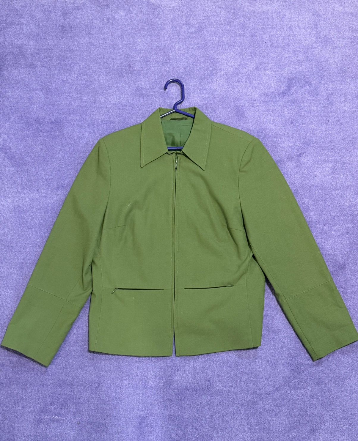 Other Vintage green cropped zip jacket Size US S / EU 44-46 / 1 - 1 Thumbnail