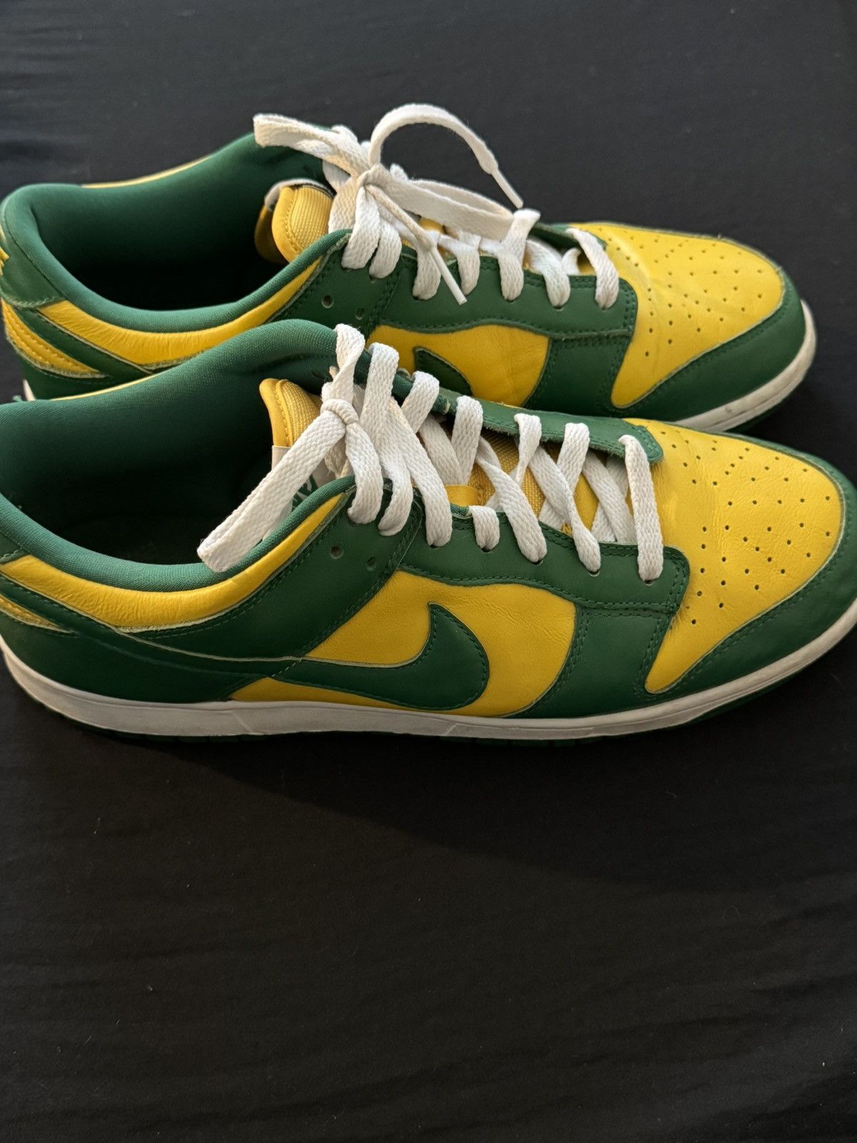 image of Nike Dunk “Brazil” Shoes in Green/Yellow, Men's (Size 11)