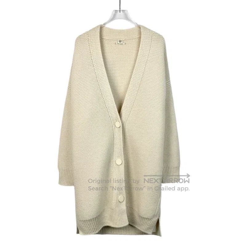 Hermes Hermes Beige Single-Breasted Mid-Length Cashmere Cardigan Size XXS / US 00 / IT 34 - 1 Thumbnail