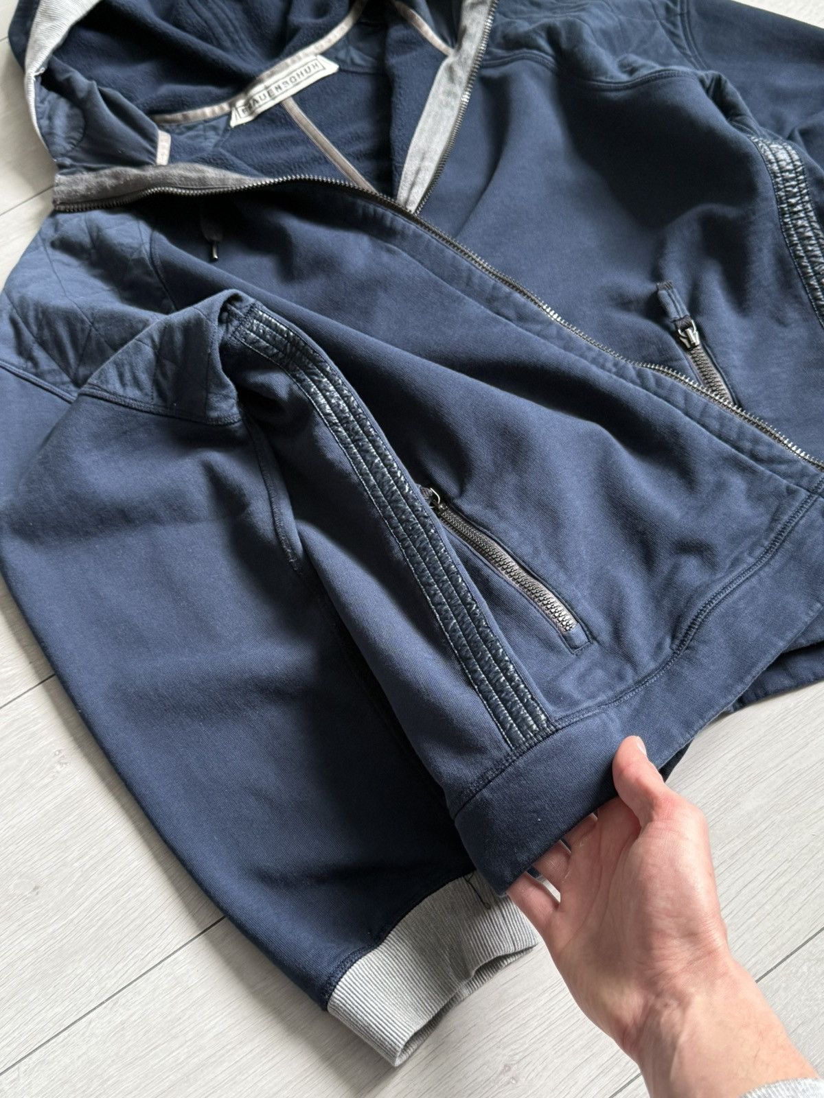 Frauenschuh Frauenschuh Vintage Navy Zip Hoodie Size US XL / EU 56 / 4 - 6 Thumbnail