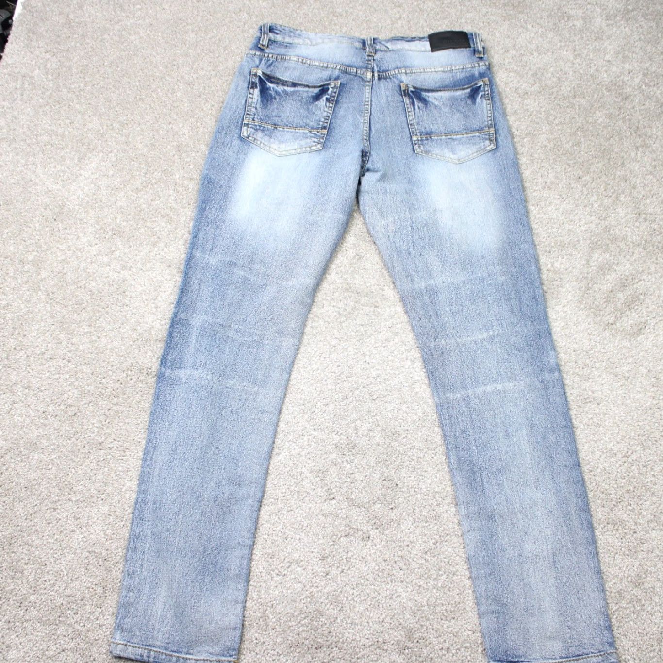 Southpole Southpole Jeans Mens 34x32 Blue Skinny Distressed Moto Stretch Denim Grunge Y2K Jeans Denim Distressed 90s Grunge Mens Size US 34 / EU 50 - 7 Thumbnail