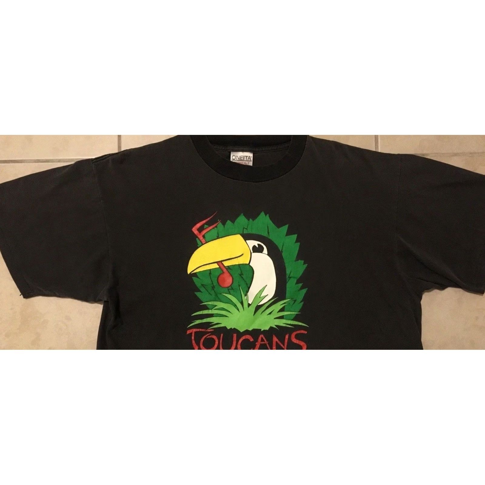 Vintage VINTAGE Toucans Steel Drum Band Shirt L Black Reggae Seattle Island Grunge 90s 80s Band Graphic Tee Mens Size US L / EU 52-54 / 3 - 7 Thumbnail