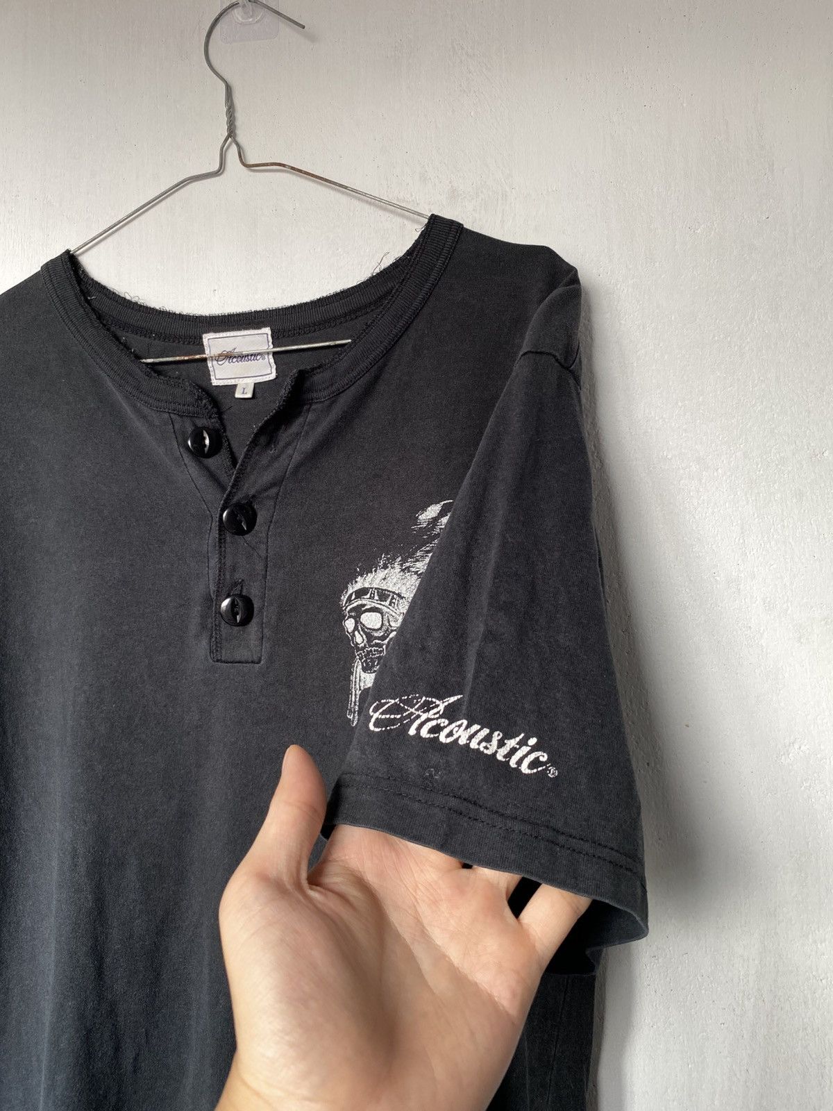 If Six Was Nine Acoustic Indian Skull Poem Tshirt Size US L / EU 52-54 / 3 - 4 Thumbnail
