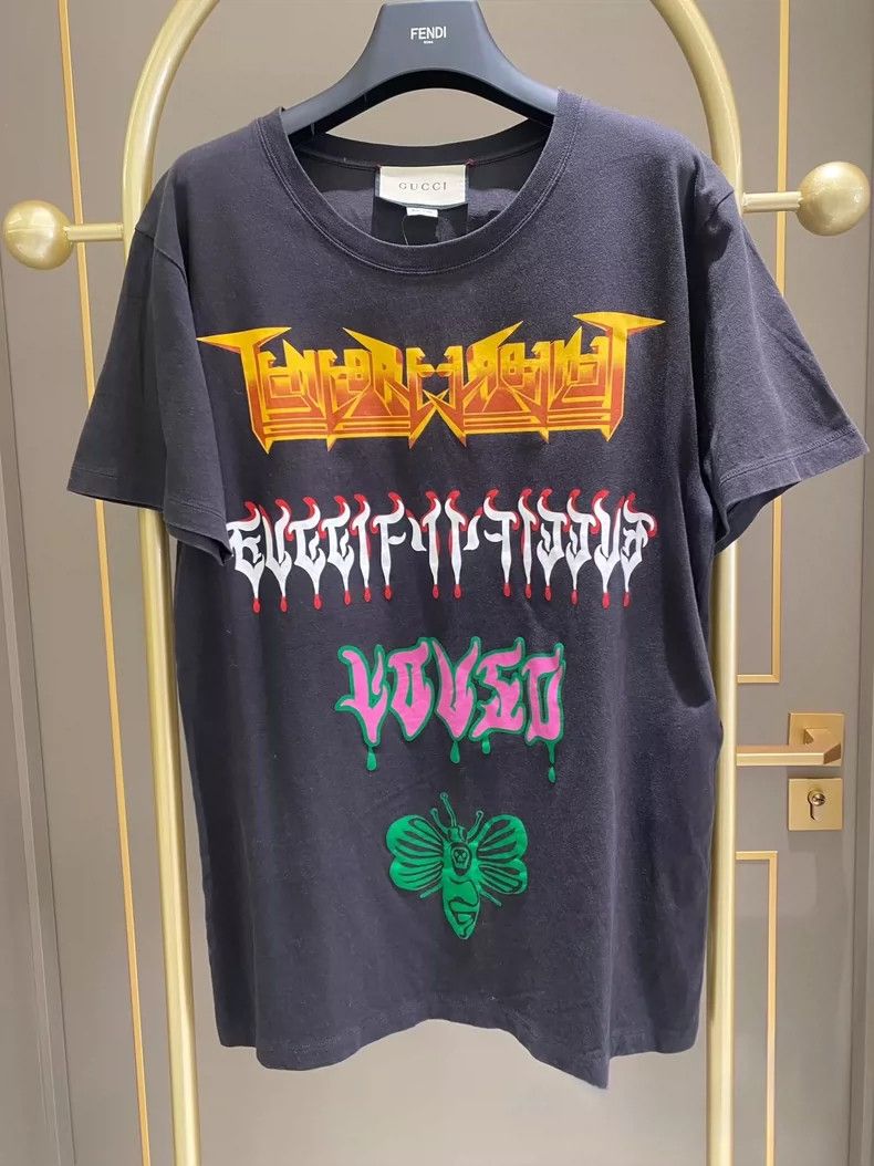 Gucci Gucci Sanskrit short-sleeved T-shirt Size US S / EU 44-46 / 1 - 1 Thumbnail
