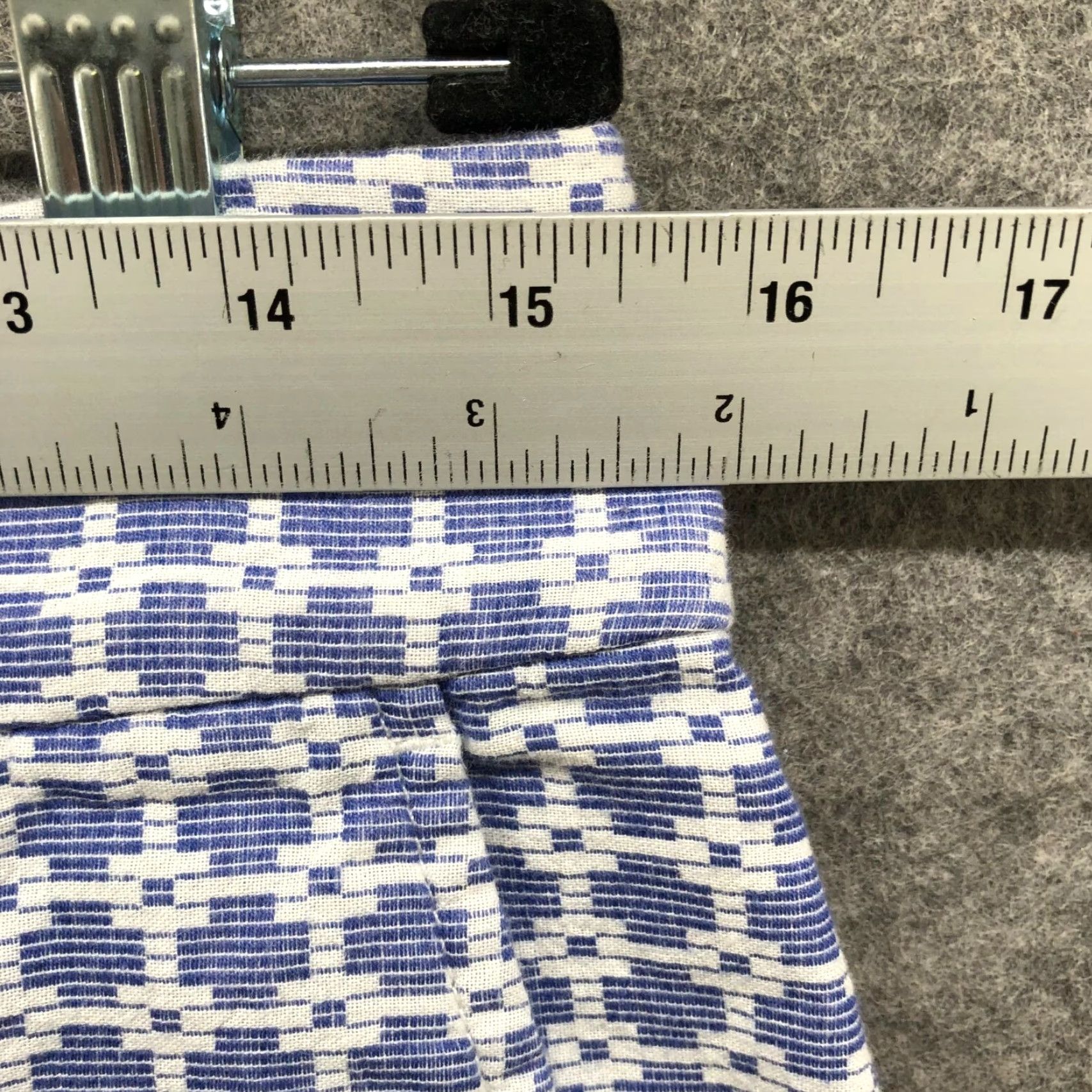Loft LOFT Classic Lightweight 4'' Shorts Womens Size 0 Blue White Printed Flat Front Cotton Size 25" / US 0 / IT 36 - 4 Thumbnail
