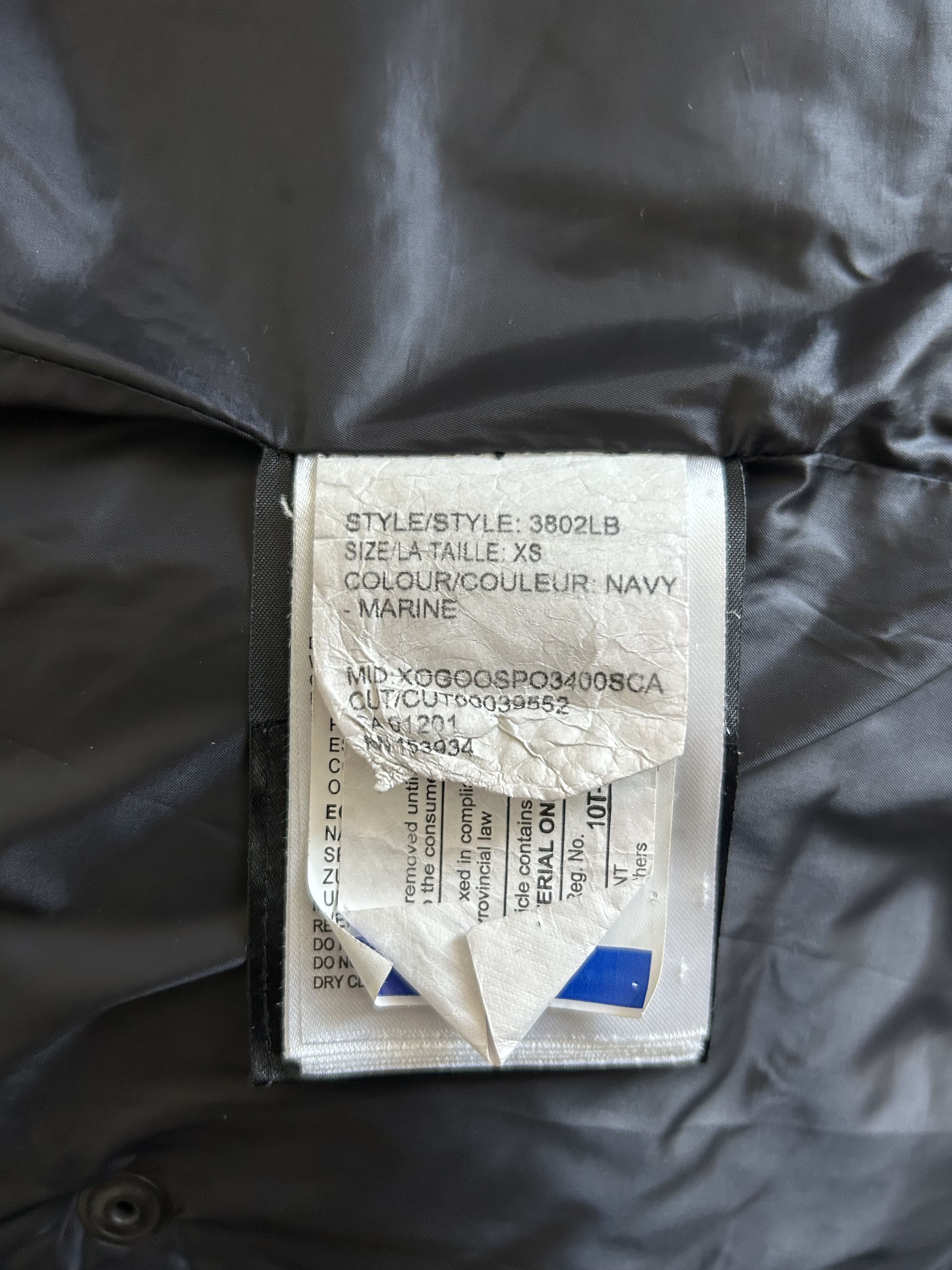 Canada Goose Canada Goose Navy Shelburne Black Label Women's Jacket Size XS / US 0-2 / IT 36-38 - 4 Thumbnail
