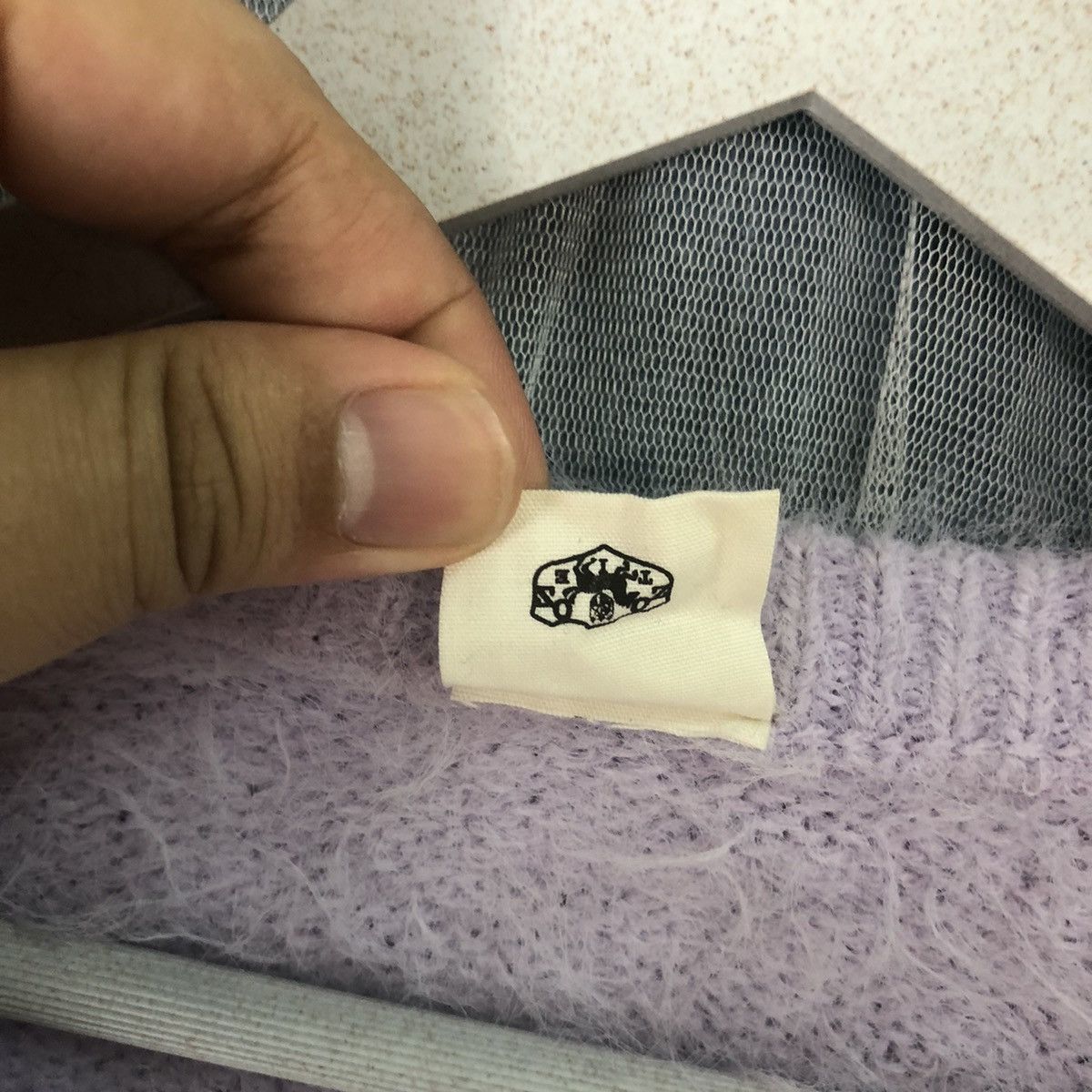 Aran Isles Knitwear × Homespun Knitwear × Japanese Brand Zootie Des Sucettes Purple Mohair Cardigan #908 Size M / US 6-8 / IT 42-44 - 10 Thumbnail