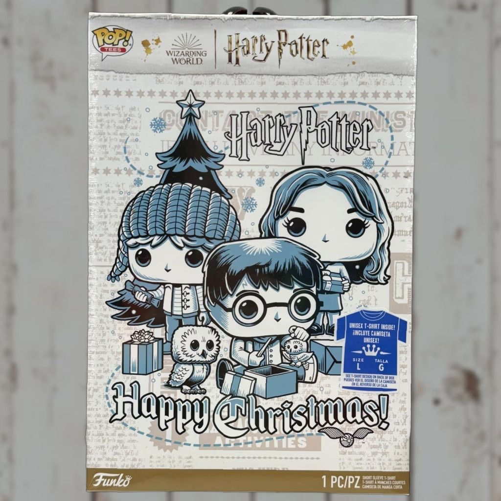 Vintage Funko Shirt Unisex L Black Harry Potter Christmas Pop Culture Limited Edition Graphic Print Crew Neck Short Sleeve Men T-Shirt Size US L / EU 52-54 / 3 - 1 Thumbnail