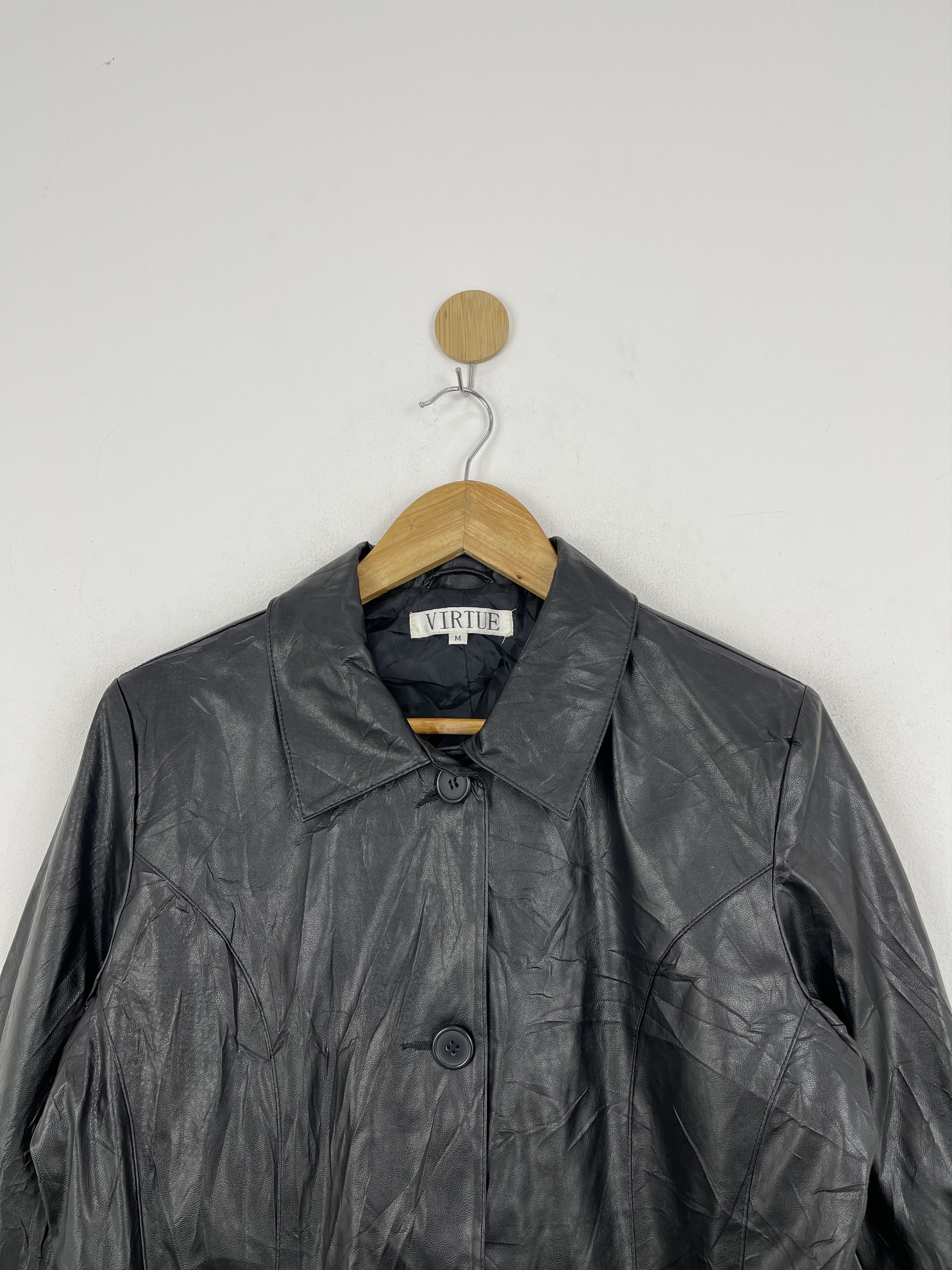 Other Vintage Virtue Leather Jacket JA0080 Size US M / EU 48-50 / 2 - 3 Thumbnail