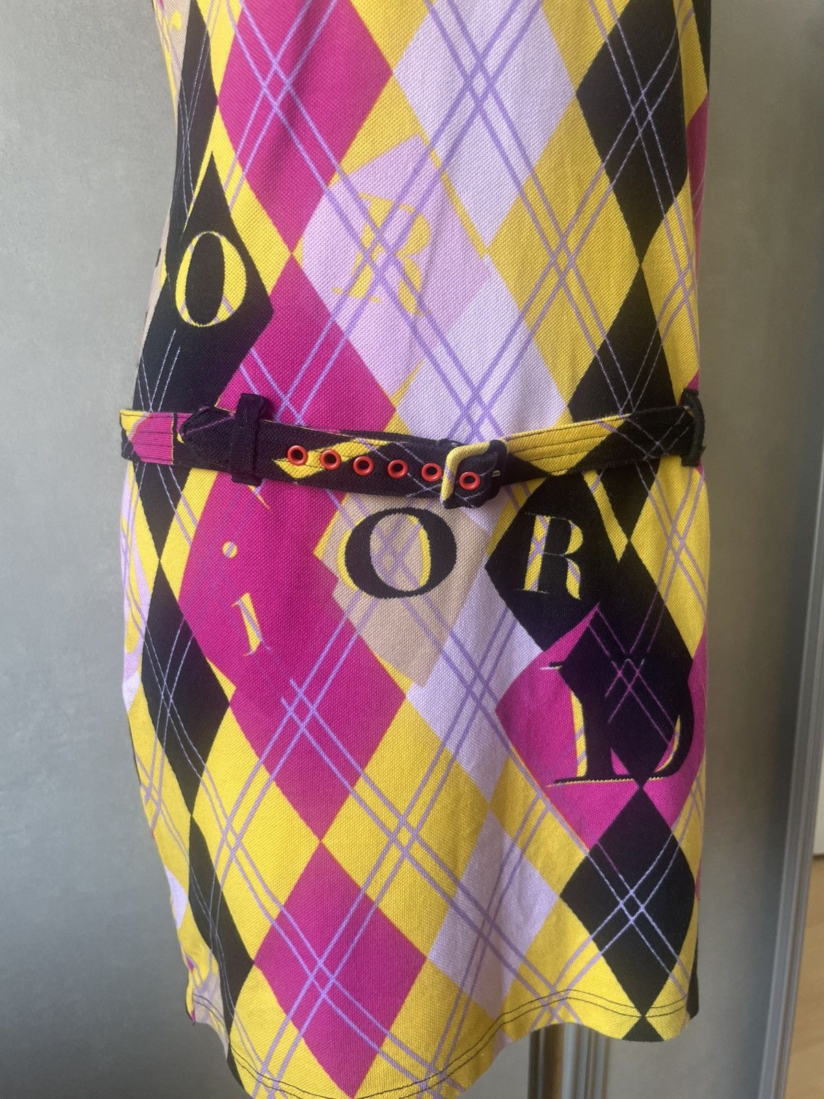 Dior CHRISTIAN DIOR POLO DRESS VINTAGE ARGYLE Size M / US 6-8 / IT 42-44 - 2 Thumbnail