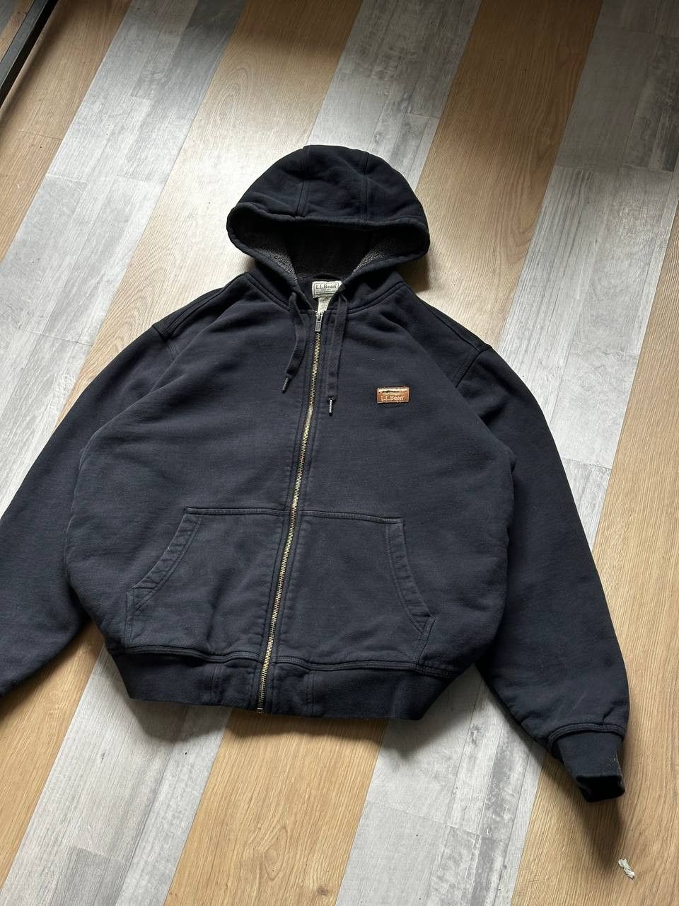 L.L. Bean Vintage L.L. Bean Lined Full Zip Baggy Hoodie Size US L / EU 52-54 / 3 - 2 Thumbnail