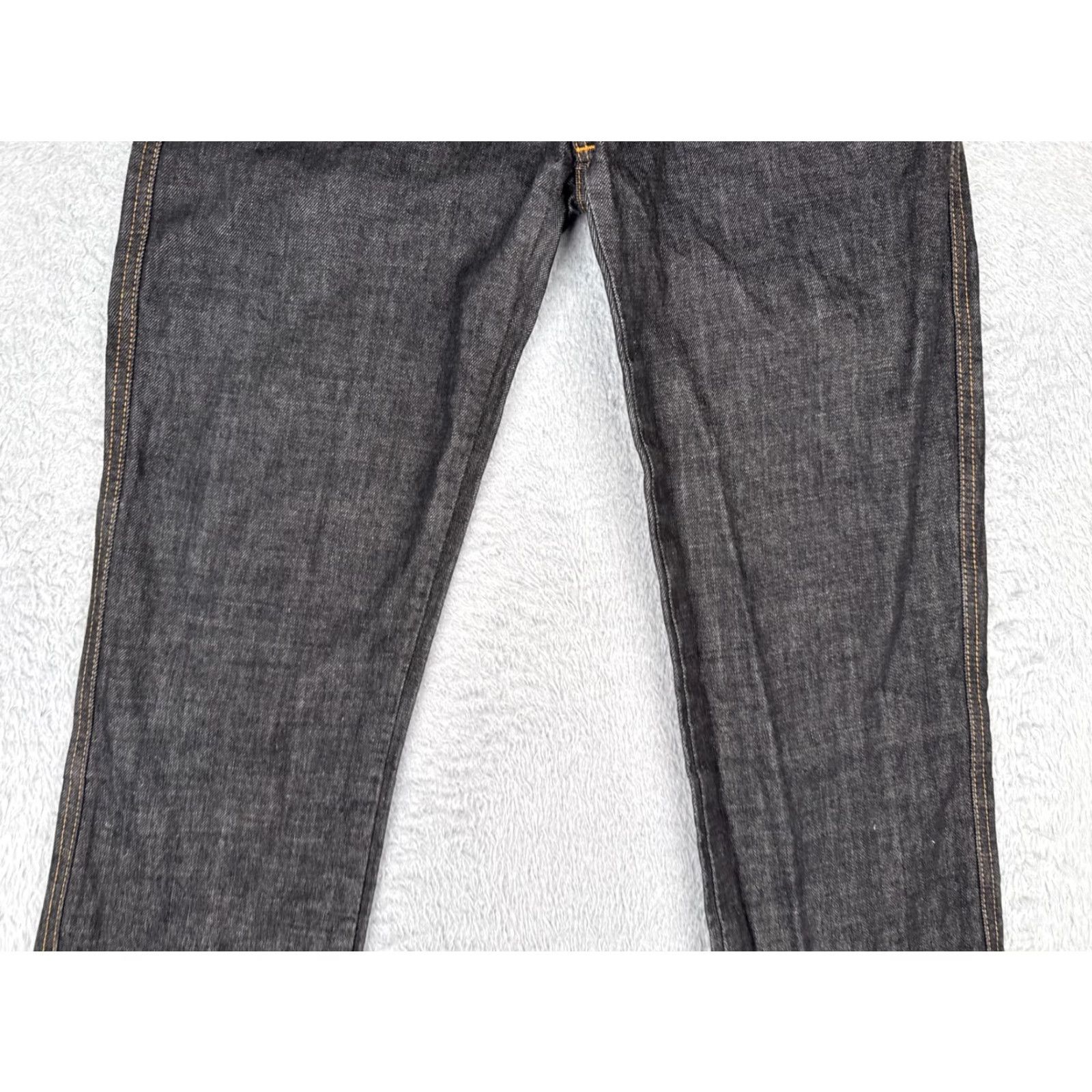 Nudie Jeans Nudie Jeans Co Jeans 32 Black Denim Straight Zip Fly 5-Pocket Slim Cotton Blend Denim Size US 32 / EU 48 - 3 Thumbnail
