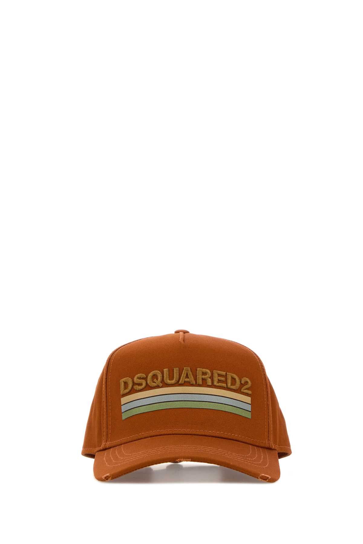 Dsquared2 Orange Cotton Baseball Cap Size ONE SIZE - 1 Thumbnail
