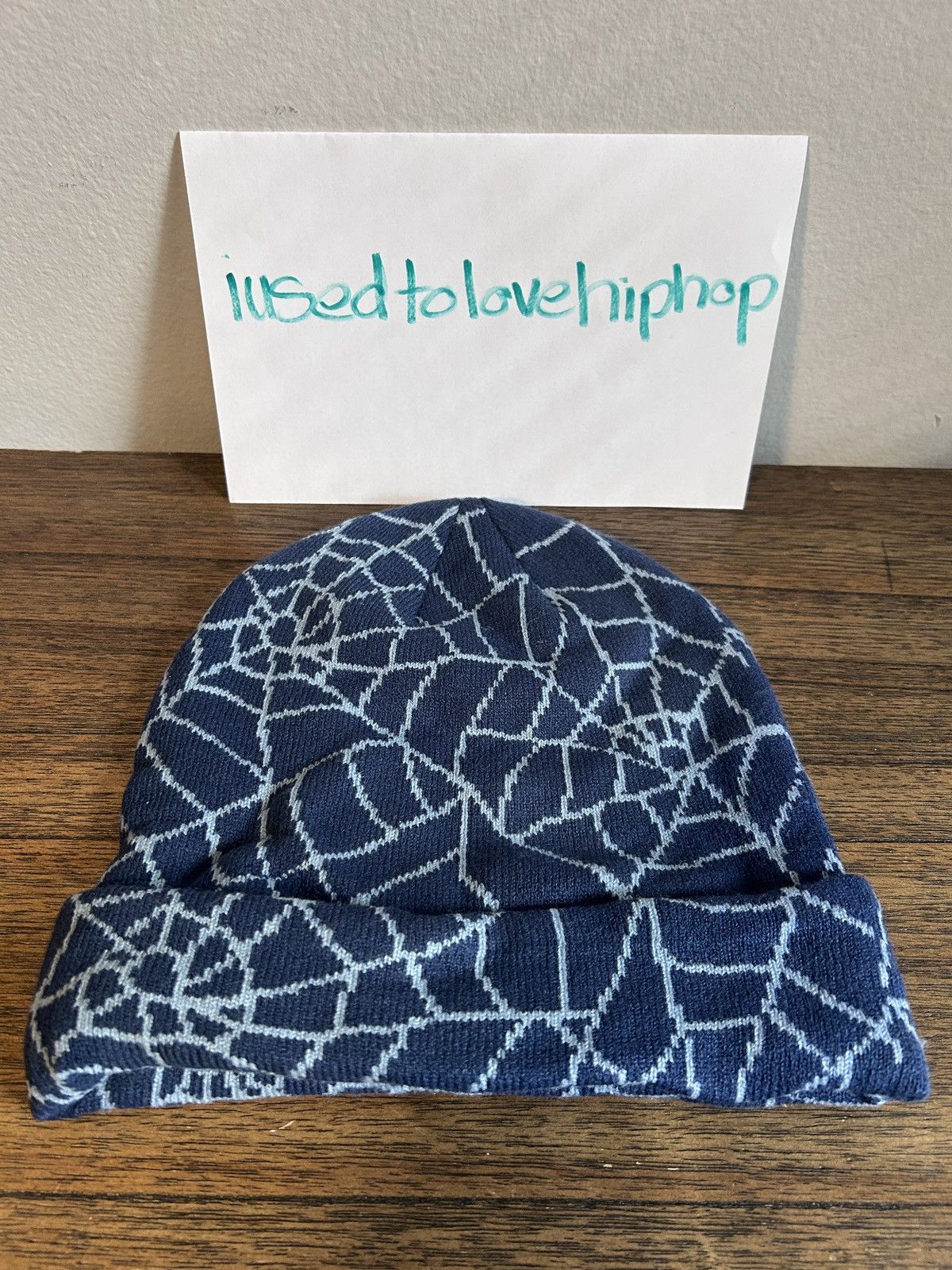 Advisry Clothing Advisry Spiderweb Blue Beanie Size ONE SIZE - 2 Thumbnail