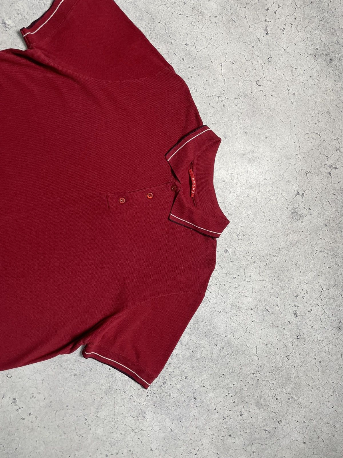 Prada Prada Luxury Polo Shirt Red Size US XXL / EU 58 / 5 - 5 Thumbnail
