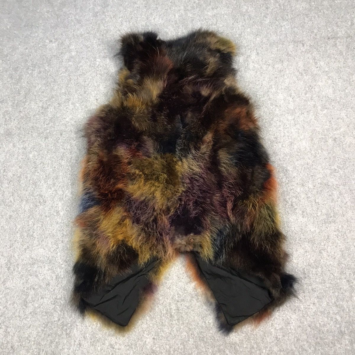 Japanese Brand FUR DESIGN MULTICOLOUR VEST Size US S / EU 44-46 / 1 - 5 Thumbnail
