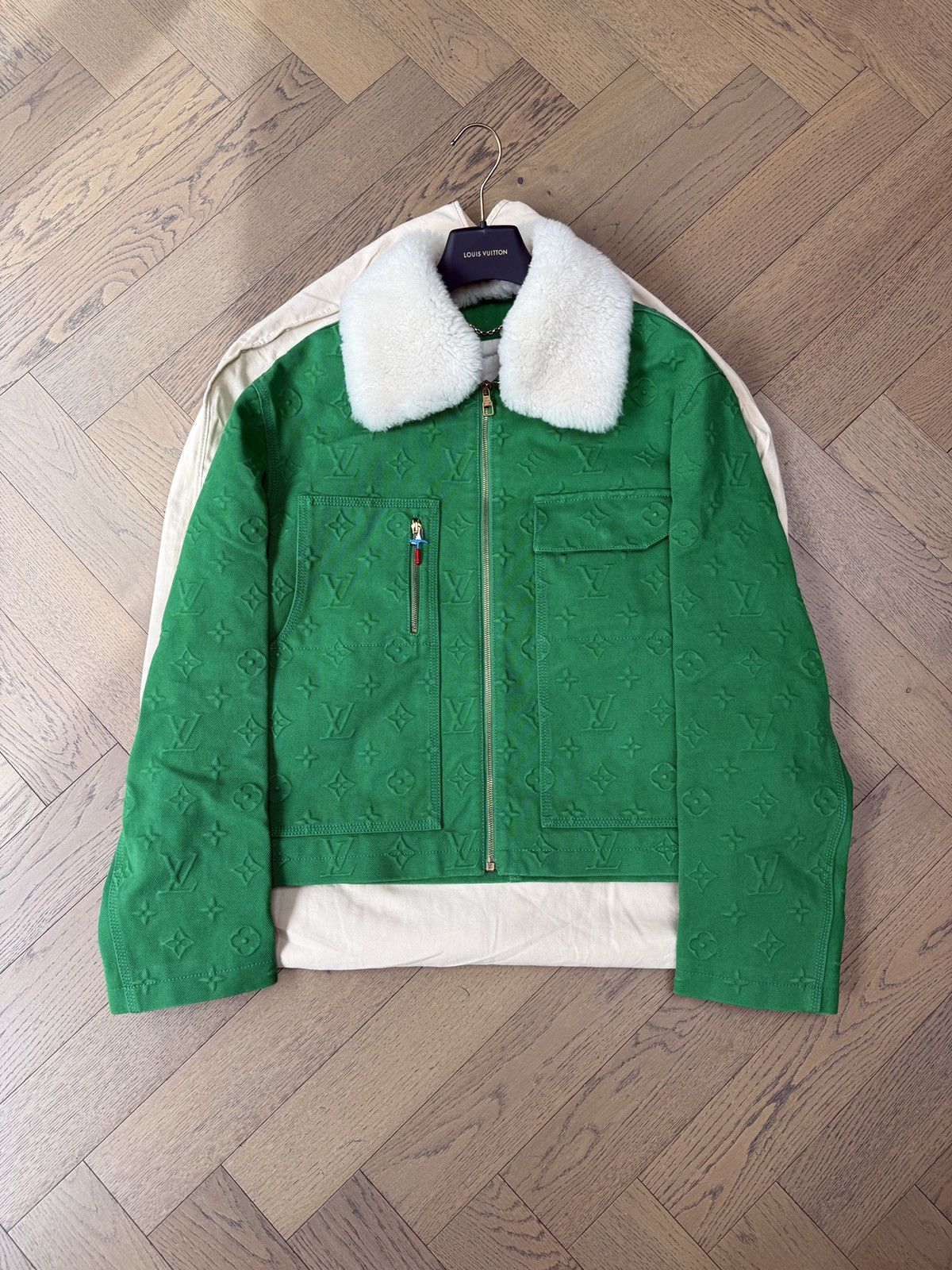 Louis Vuitton Louis Vuitton x Virgil Abloh Monogram Denim Workwear Jacket Size US L / EU 52-54 / 3 - 1 Thumbnail