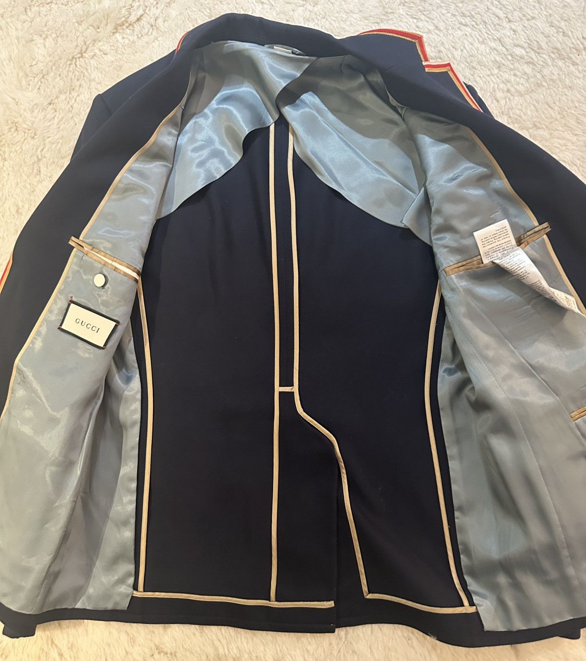 Gucci Navy Gucci Blazer Size 50R - 6 Thumbnail