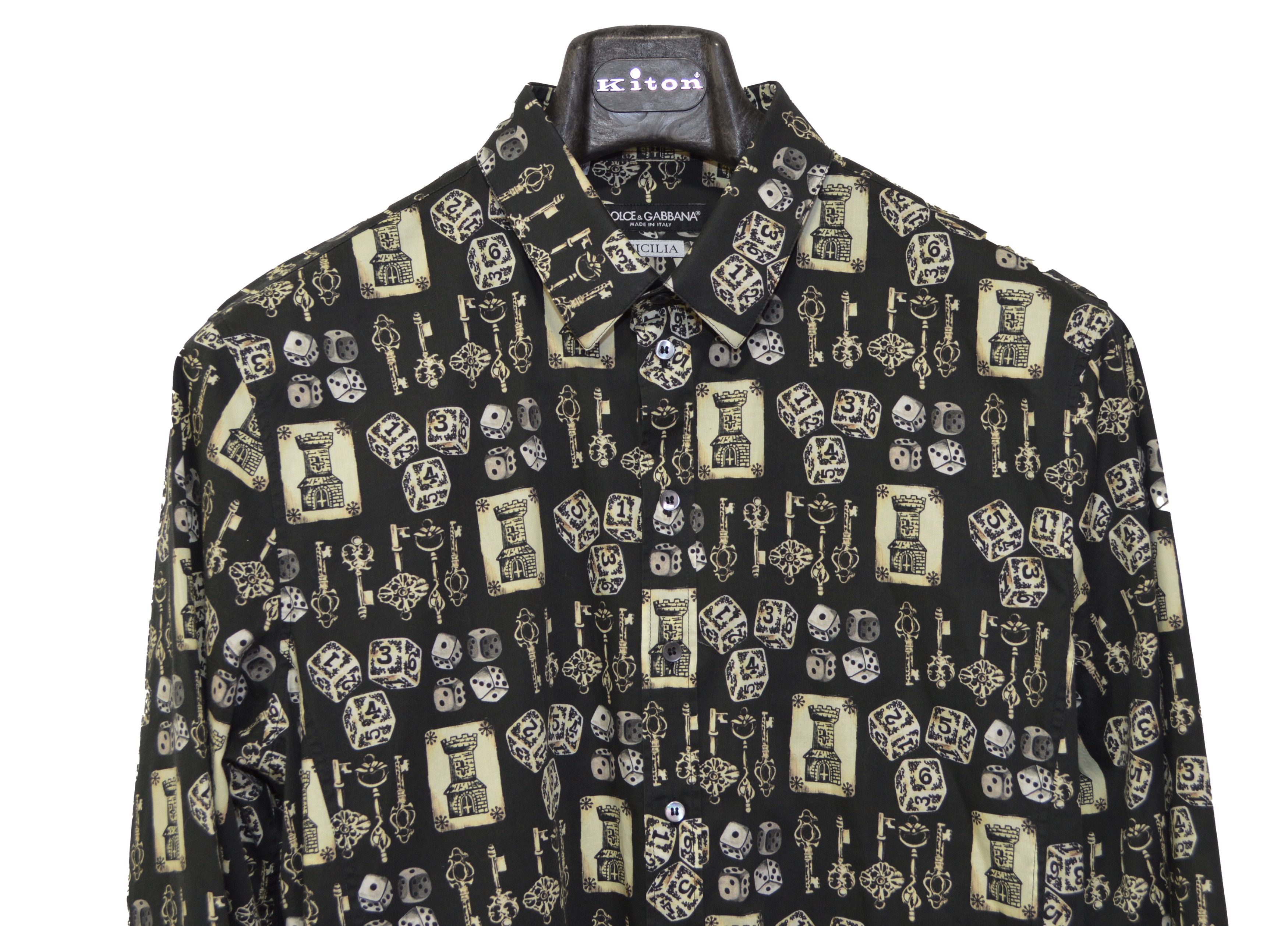 Dolce & Gabbana Men's Dolce & Gabbana Sicilia Dress Shirt 42 16.5 Print Size US L / EU 52-54 / 3 - 5 Thumbnail
