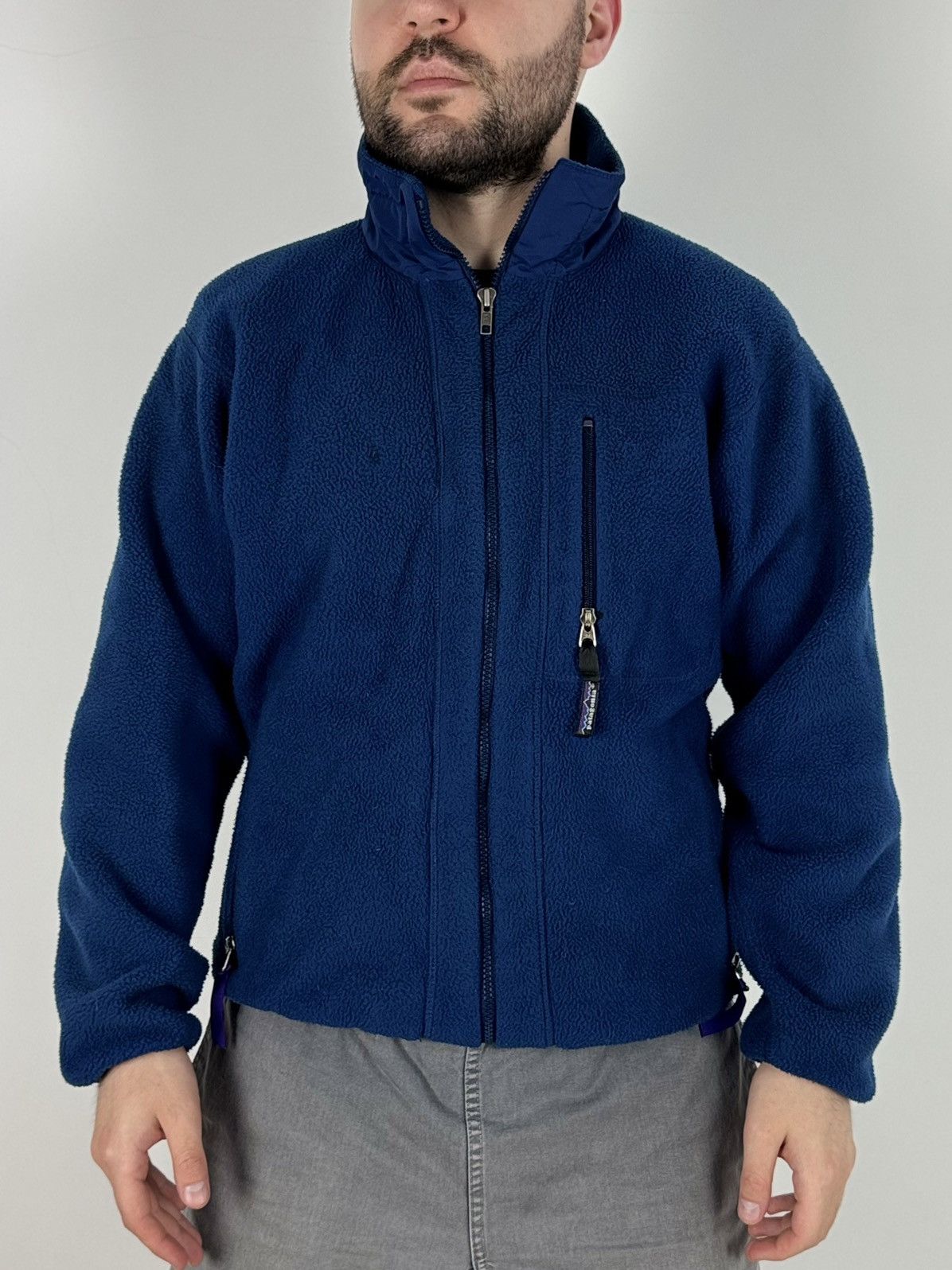 Patagonia 1990’s Vintage Patagonia Synchilla Blue Fleece Jacket Size US M / EU 48-50 / 2 - 1 Thumbnail