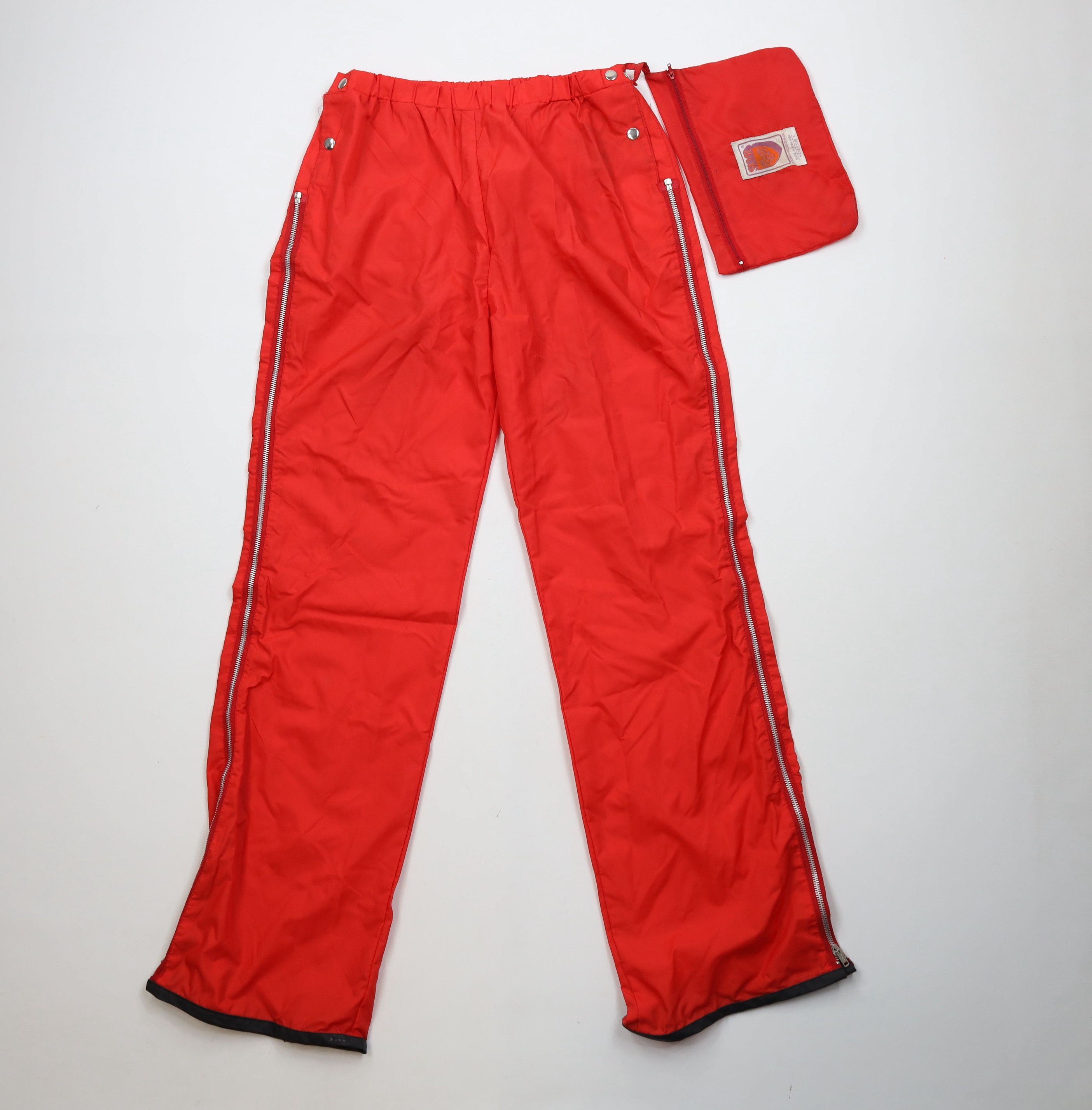 Vintage Vintage 70s Streetwear Wide Leg Windbreaker Rain Pants Size US 36 / EU 52 - 1 Thumbnail