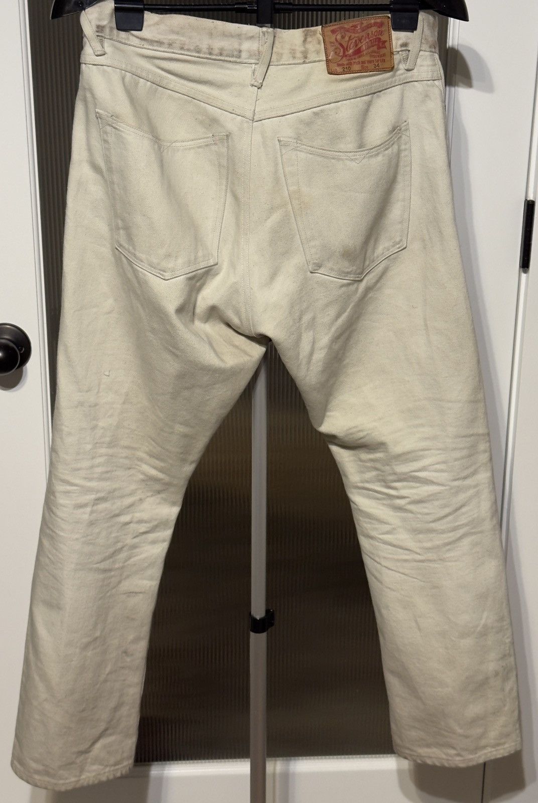 Stevenson Overall Co. Big Sur 210 White Denim Size US 34 / EU 50 - 2 Thumbnail