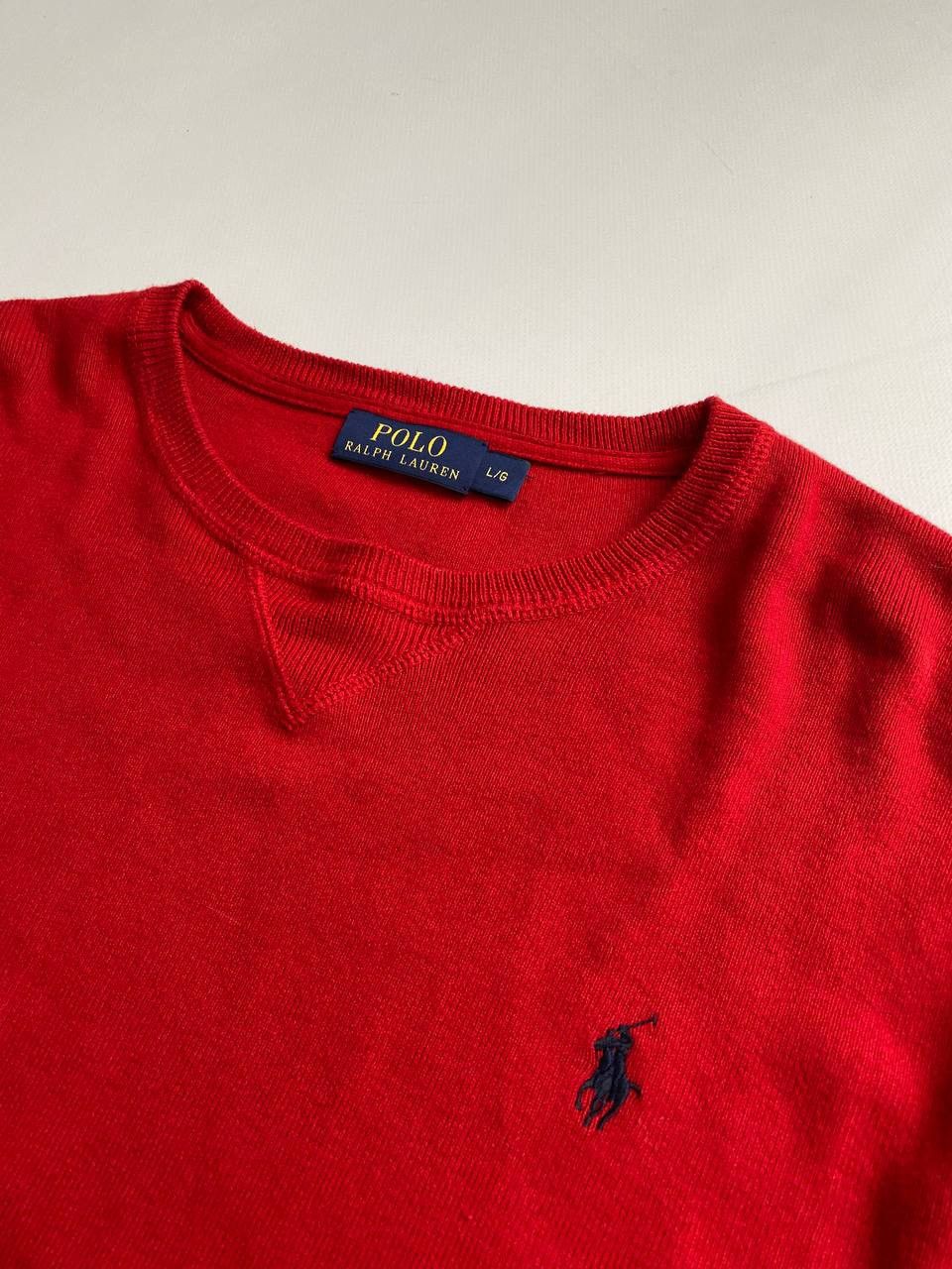 Polo Ralph Lauren × Vintage Polo Ralph Lauren Men's sweater Combed Pullover Ribbed Size US L / EU 52-54 / 3 - 3 Thumbnail