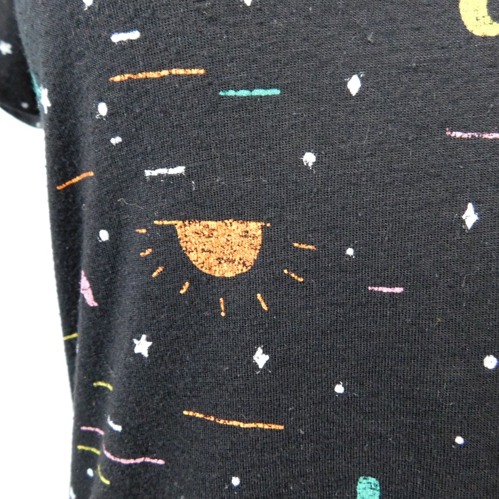 Vintage VINTAGE Modern Lux Southwestern Desert Cactus Sun & Moon Graphic T-Shirt Black XS #6874 Size XS / US 0-2 / IT 36-38 - 2 Thumbnail