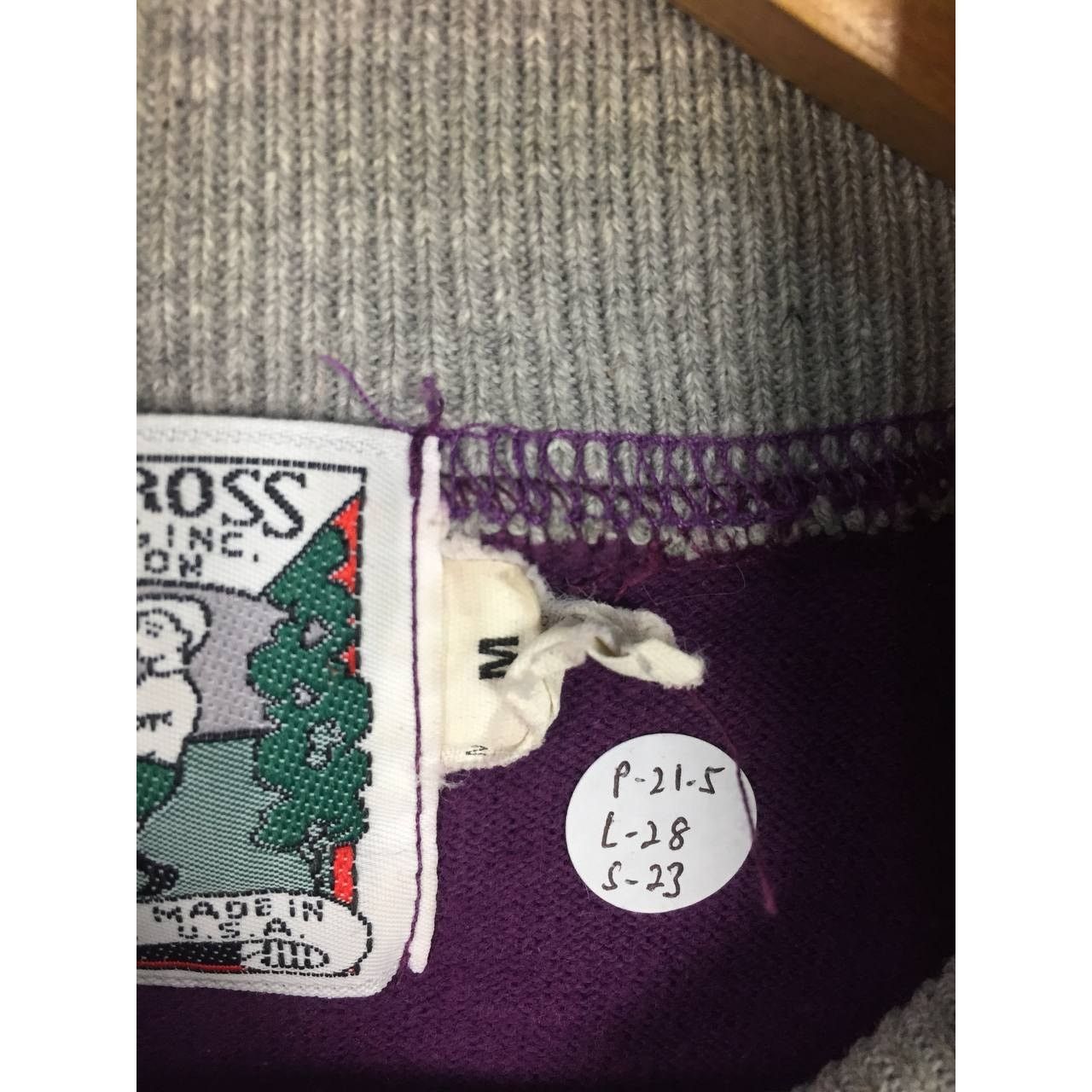 Vintage Vtg Thatcher & Cross Made In Usa Rugby Sweatshirt Size US M / EU 48-50 / 2 - 12 Thumbnail