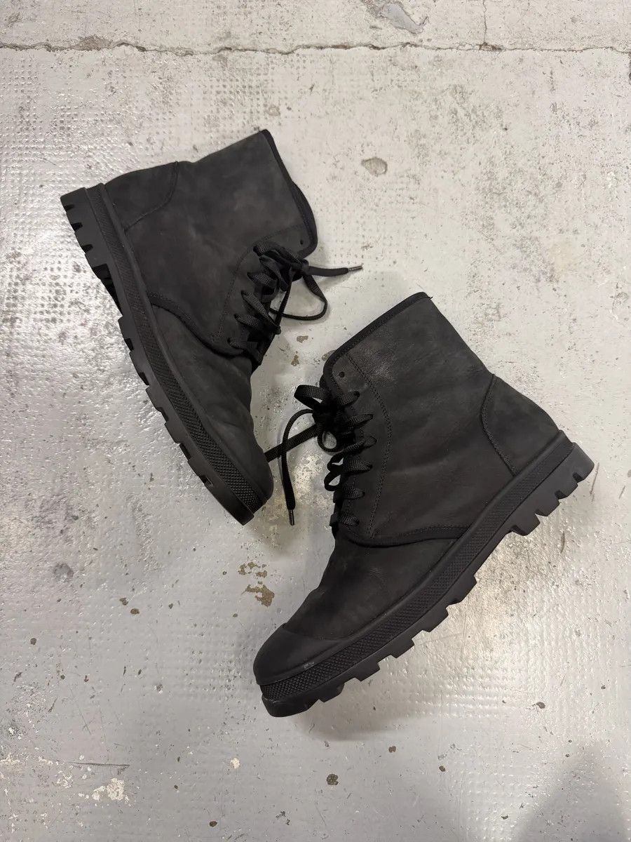 Jil Sander AW2016 Jil Sander Black Combat Leather Boots Size US 8 / EU 41 - 3 Thumbnail