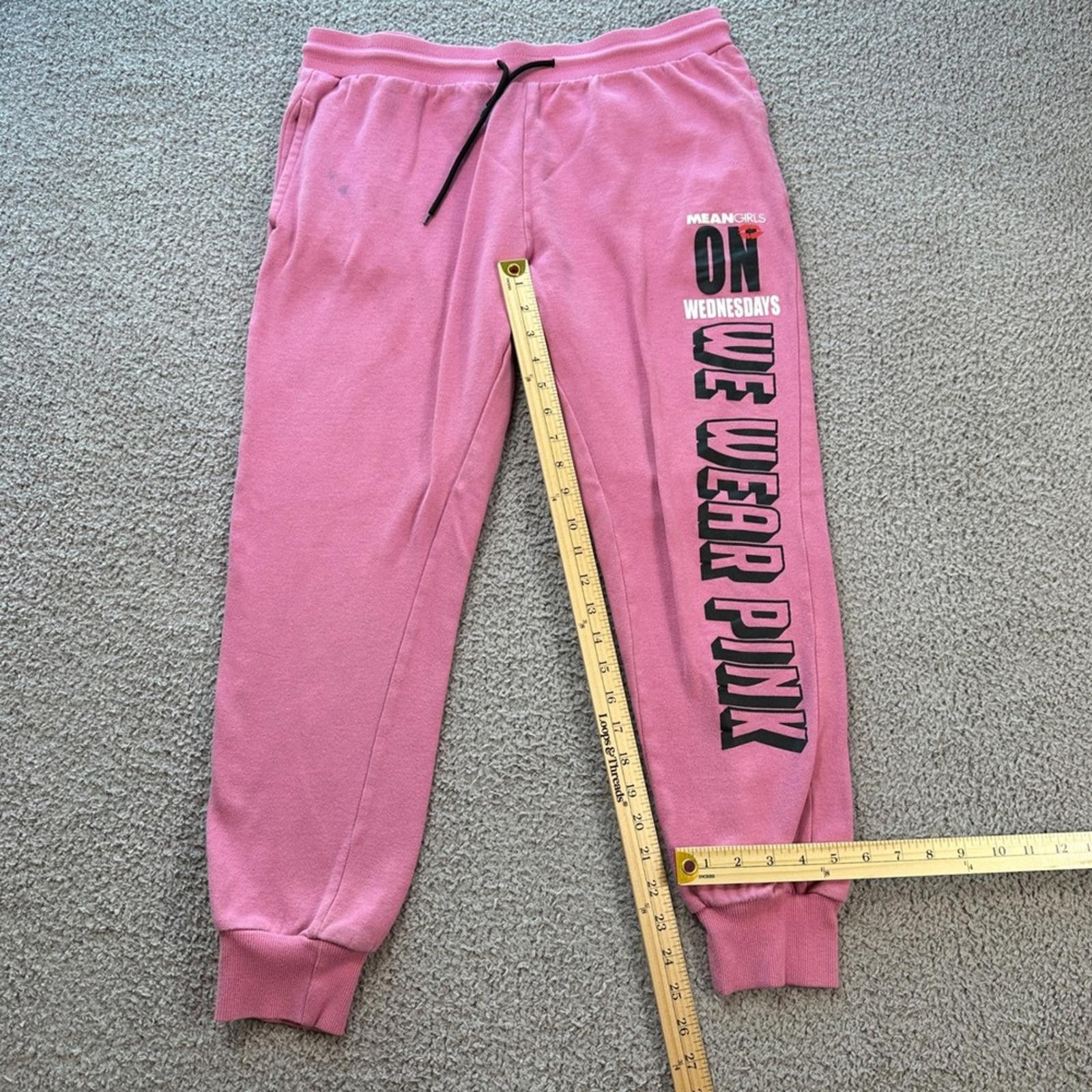 Other Mean Girls Movie Jogger Sweatpants XL Pink Merch Lounge Pant Size 40" / US 18 - 3 Thumbnail