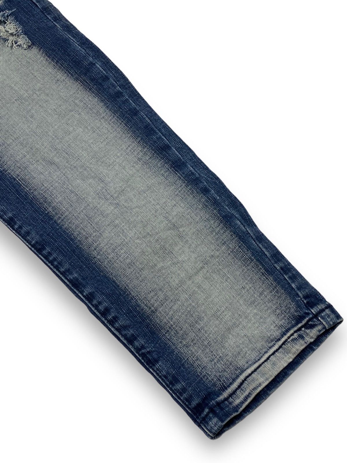Jean Vintage Crazy Style BLACK ROCK Washed Denim Jeans Size US 41 - 4 Thumbnail