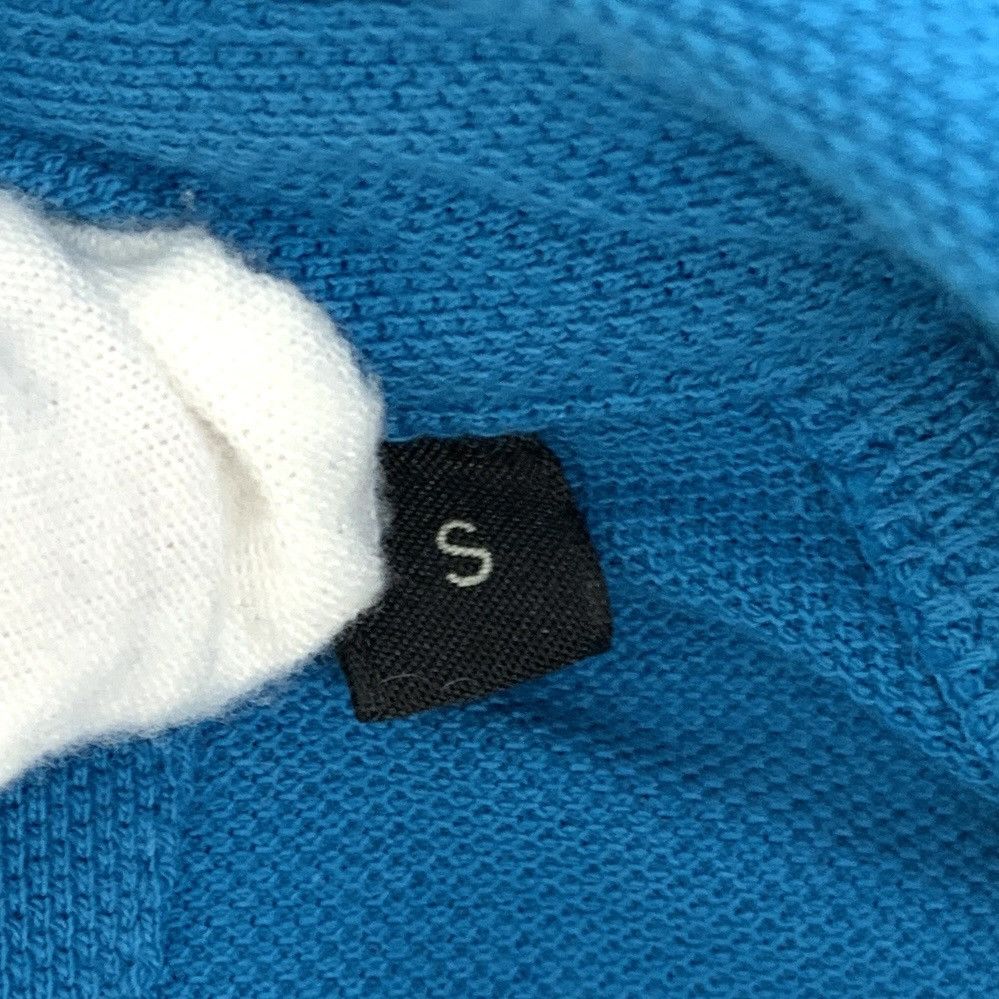 Z Zegna Zegna Blue Logo Embroidered Cotton Polo Shirt K26WX Size US S / EU 44-46 / 1 - 7 Thumbnail