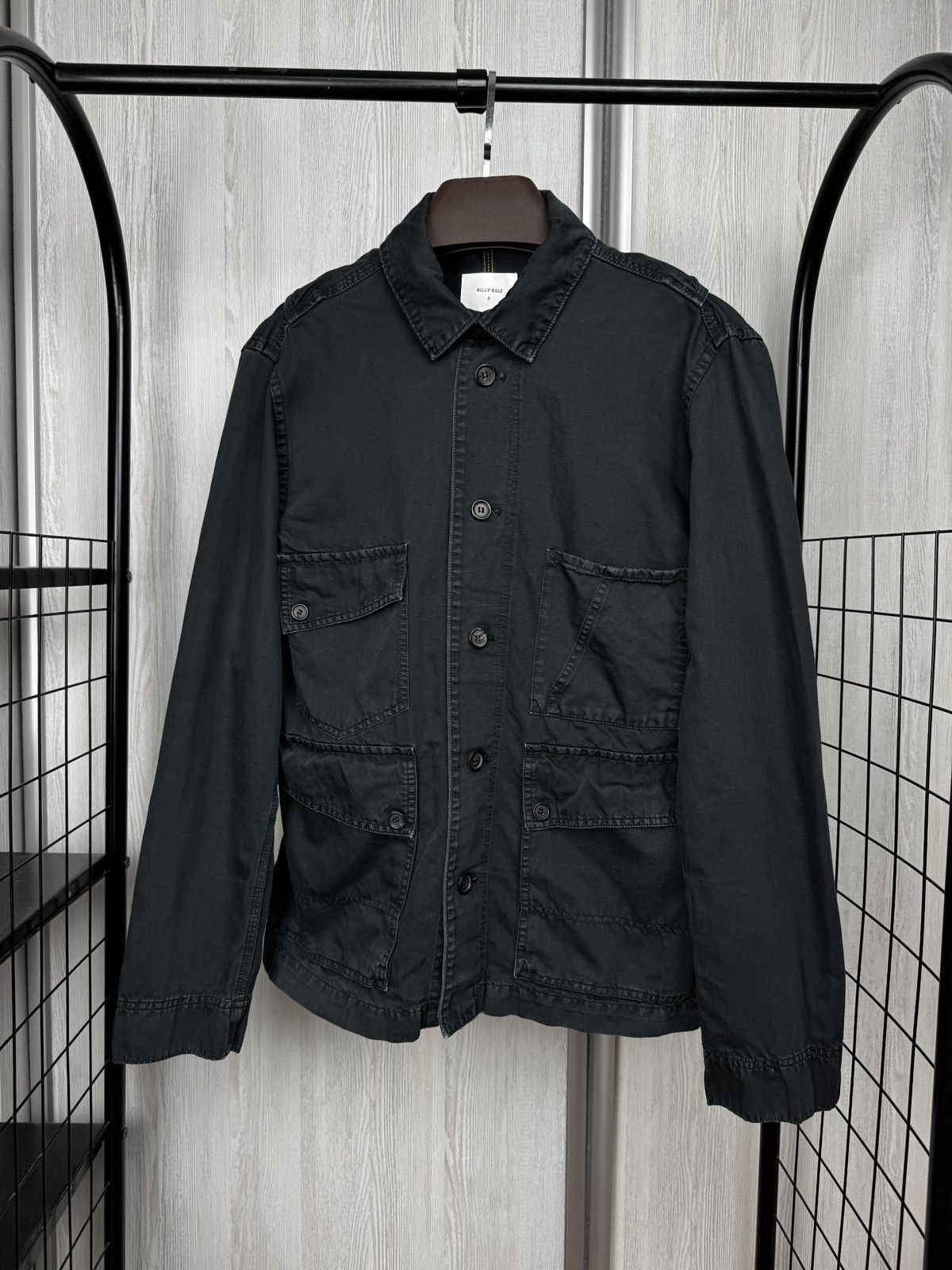 Billy Reid Billy Reid black faded multipocket made in Italy jacket sz S Size US S / EU 44-46 / 1 - 1 Thumbnail