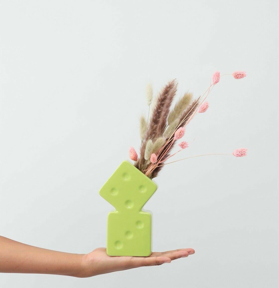 image of Stussy Dice Ceramic Vase - Lime, Men's