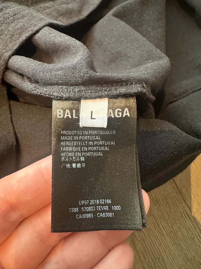 Balenciaga Balenciaga Lock扣 Short Sleeve T-Shirt Black L Size Size US L / EU 52-54 / 3 - 3 Thumbnail