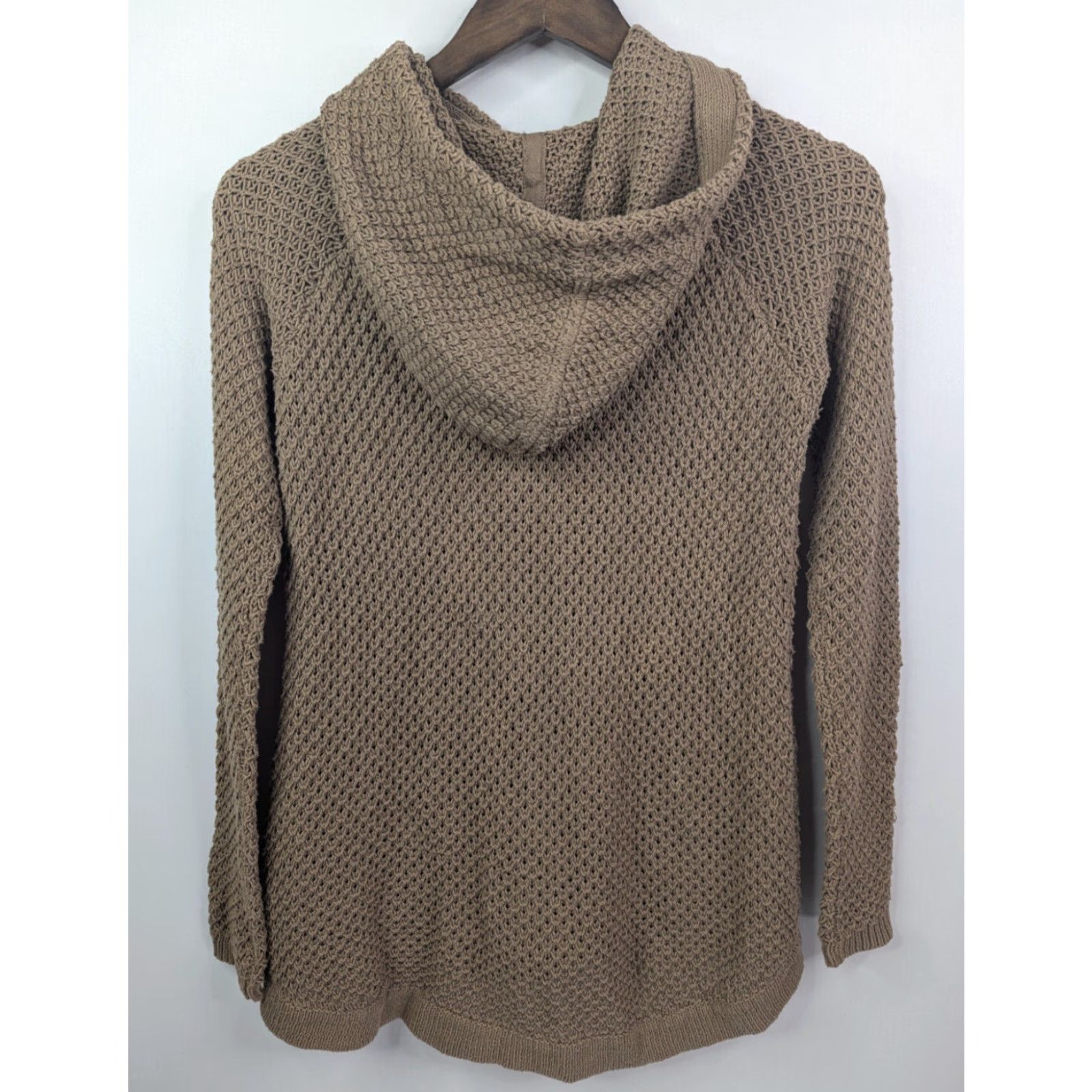 Anthropologie VINTAGE Anthropologie Sparrow Brown Snap Cardigan Hoodie Sweater Women's XS Size XS / US 0-2 / IT 36-38 - 4 Thumbnail