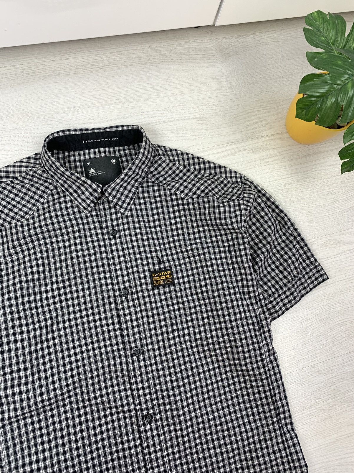 G-Star G-STAR RAW Vintage Short Sleeve Button Shirt Mens Size L Size US L / EU 52-54 / 3 - 3 Thumbnail