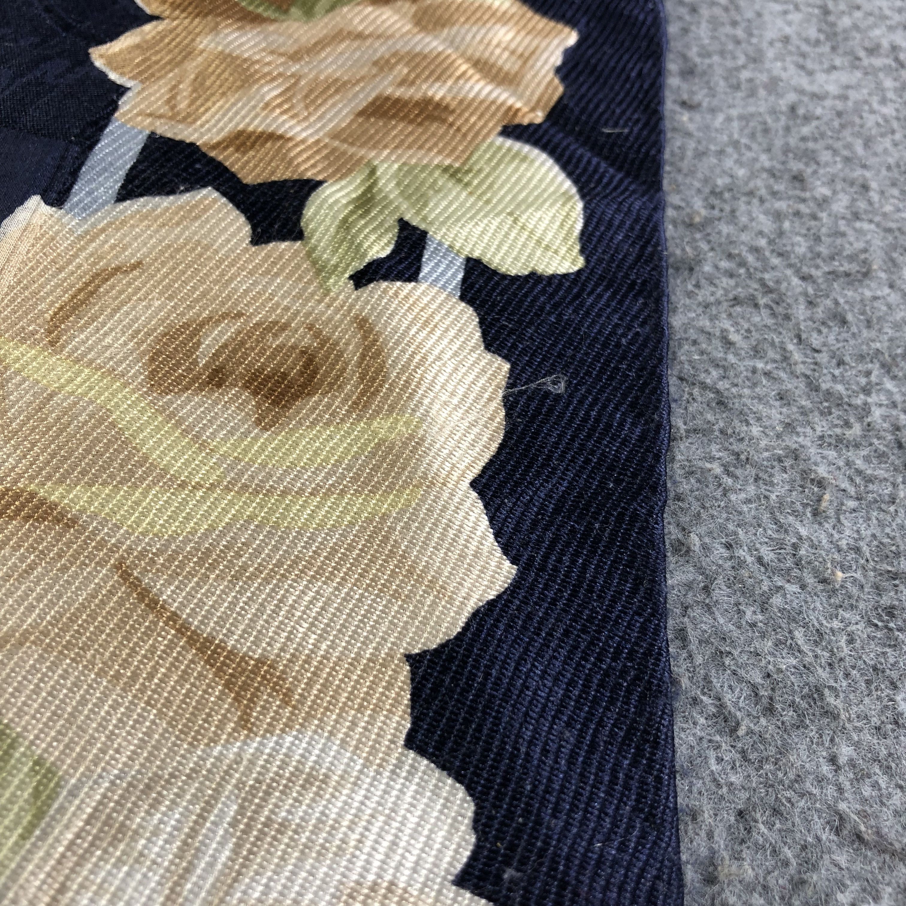 Nina Ricci Vintage Nina Ricci Floral Silk Scarf M827 Size ONE SIZE - 7 Thumbnail