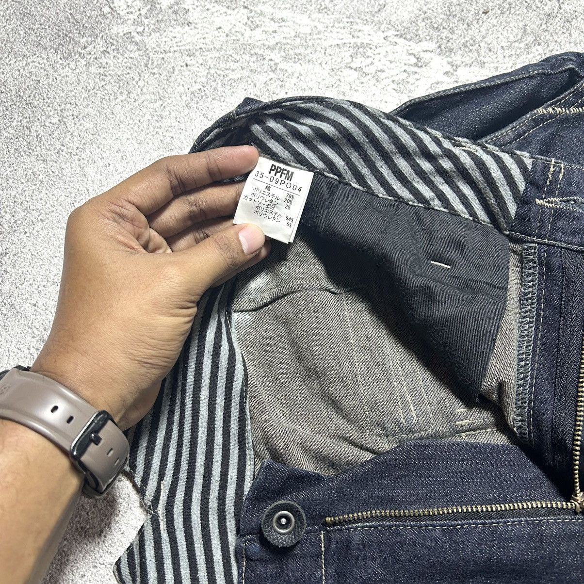 Japanese Brand Vintage Pants Denim PPFM DESTRUCT Strect Material Size US 35 - 15 Thumbnail