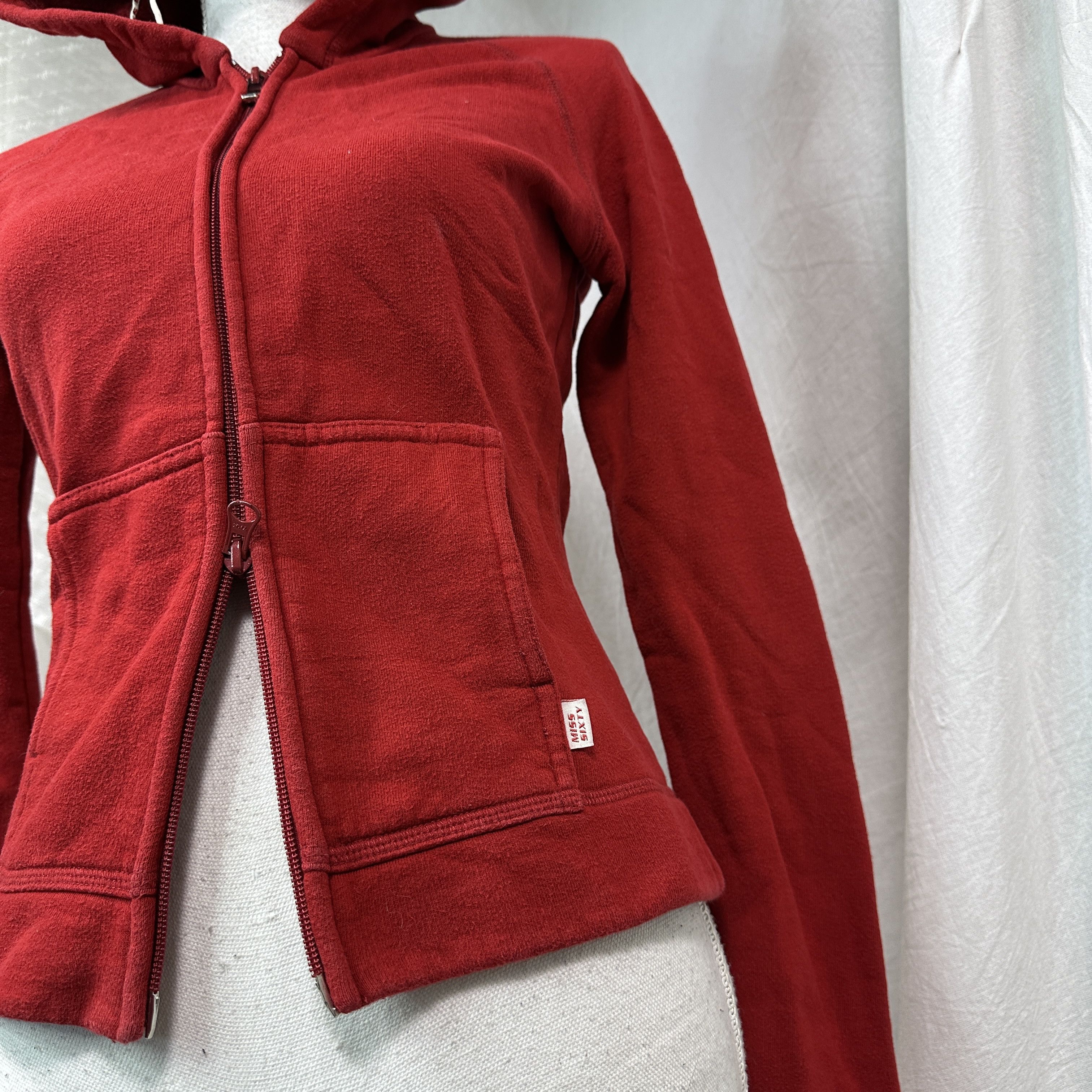 Miss Sixty Vintage Streetwear Miss Sixty Double Zip Hoodie 00s Size S / US 4 / IT 40 - 6 Thumbnail