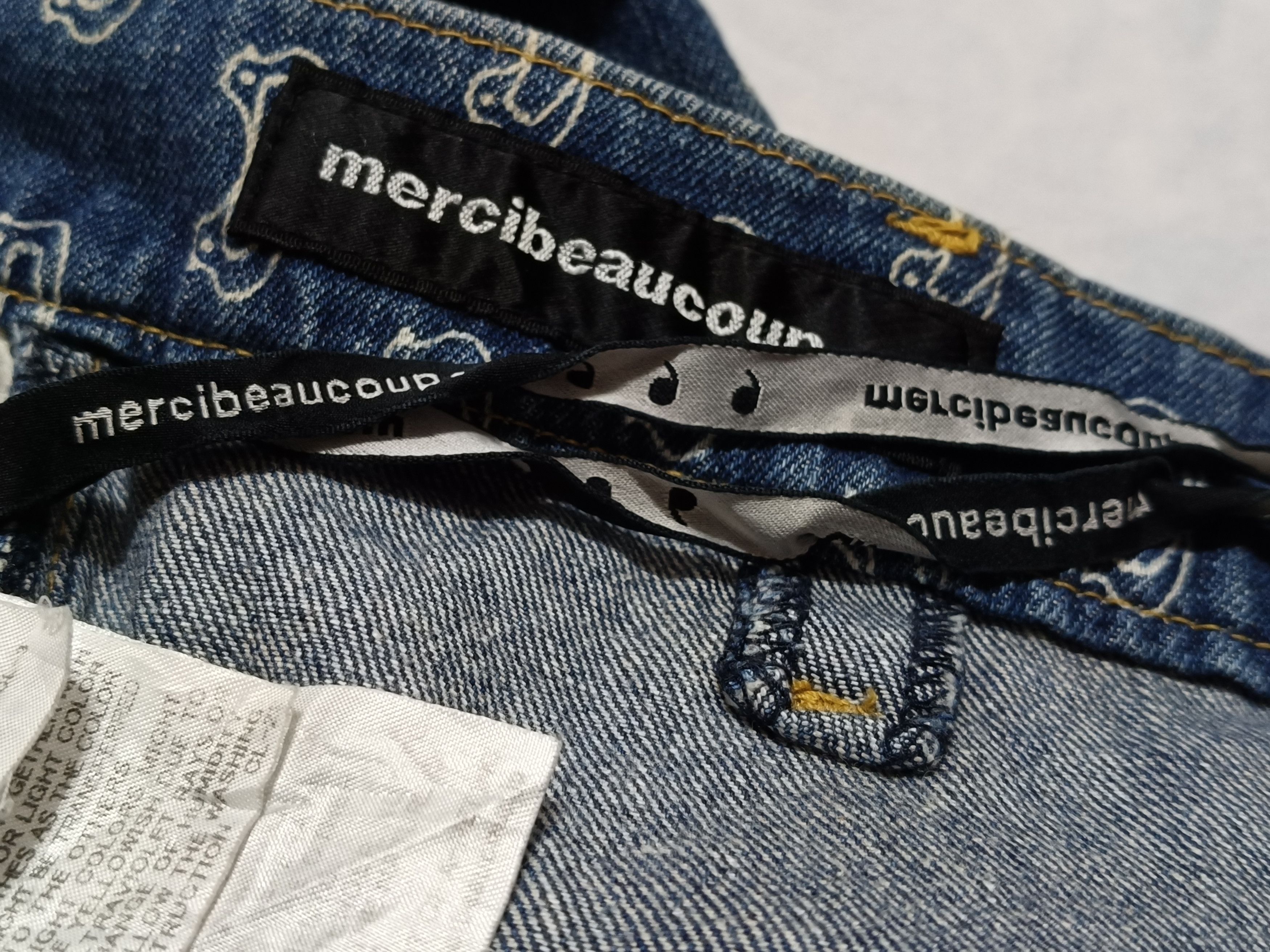 Issey Miyake Mercibeaucoup Denim Reverse Pants All-over Print Size 32" / US 10 / IT 46 - 11 Thumbnail