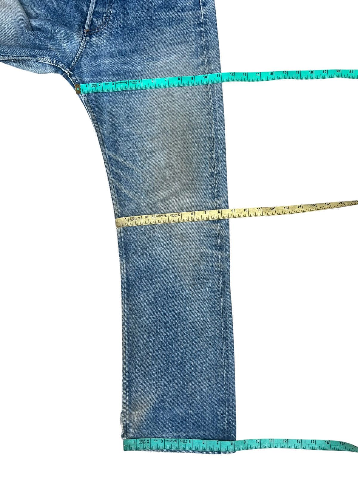 A.P.C. Vintage A.P.C. Japan Distress Dirty Mud Denim Selvedge Jeans Size US 29 - 3 Thumbnail