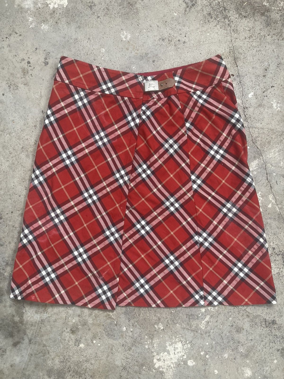 Burberry BURBERRY LONDON Skirt Nova Check Red Size 38 Size 38" / US 16 / IT 52 - 8 Thumbnail