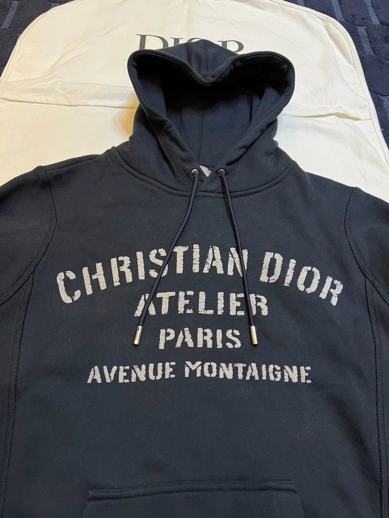 Dior Dior Christian Dior Navy Blue Hoodie Sweatshirt-2507 Size US XXS / EU 40 - 3 Thumbnail