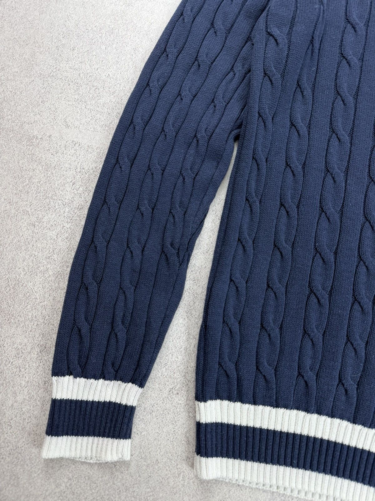Gran Sasso Gran Sasso Oraganic Cotton V-Neck Knit Sweater Size 50 Size US M / EU 48-50 / 2 - 12 Thumbnail