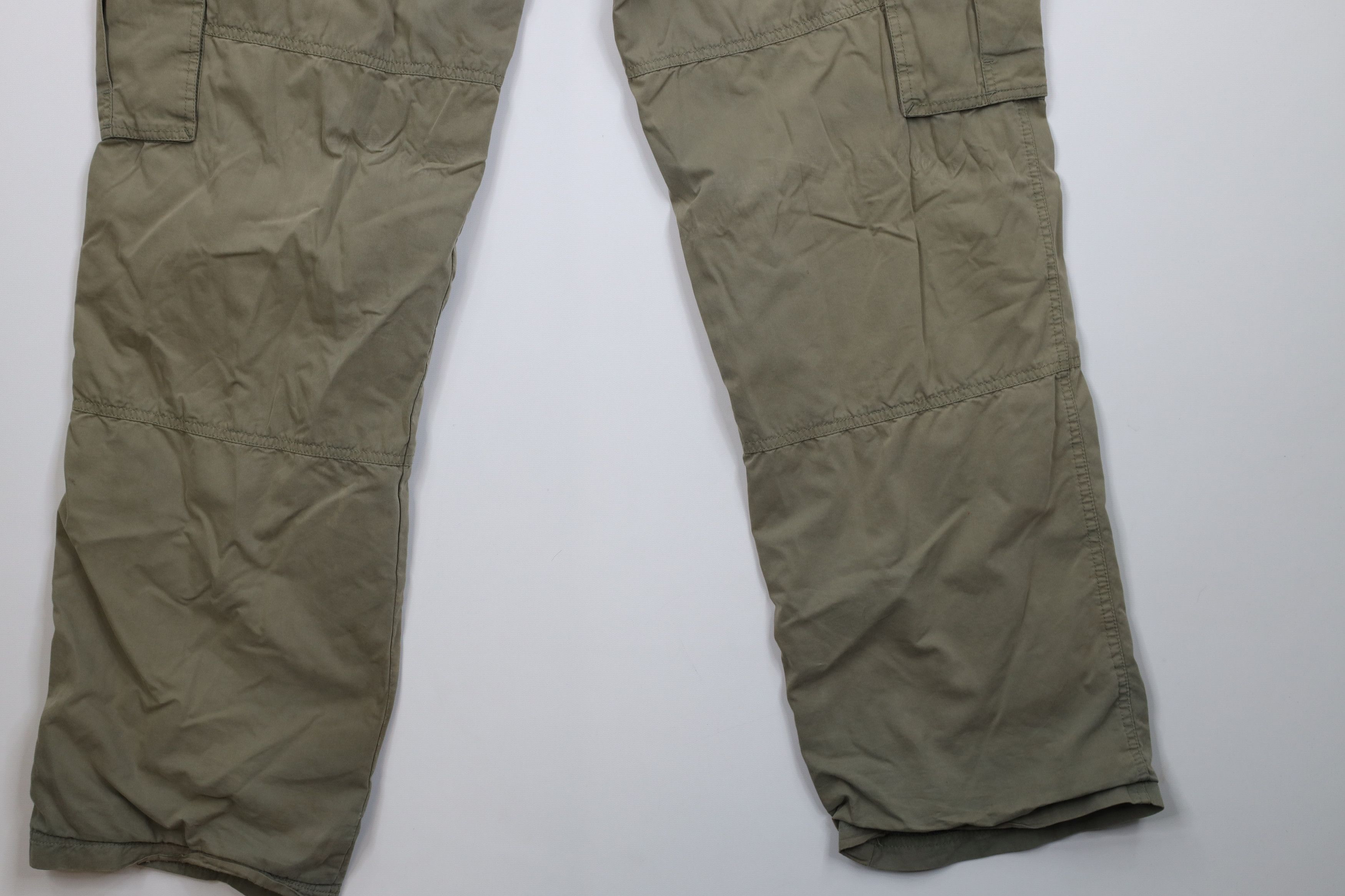 Vintage Vintage 90s Y2K Streetwear Lined Wide Leg Cargo Pants Green Size US 36 / EU 52 - 14 Thumbnail