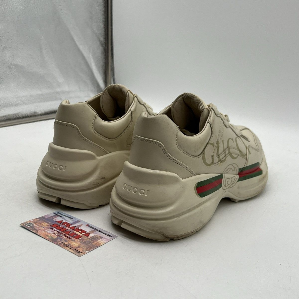 Gucci Gucci Rhyton leather sneaker logo Size US 6 / EU 39 - 5 Thumbnail